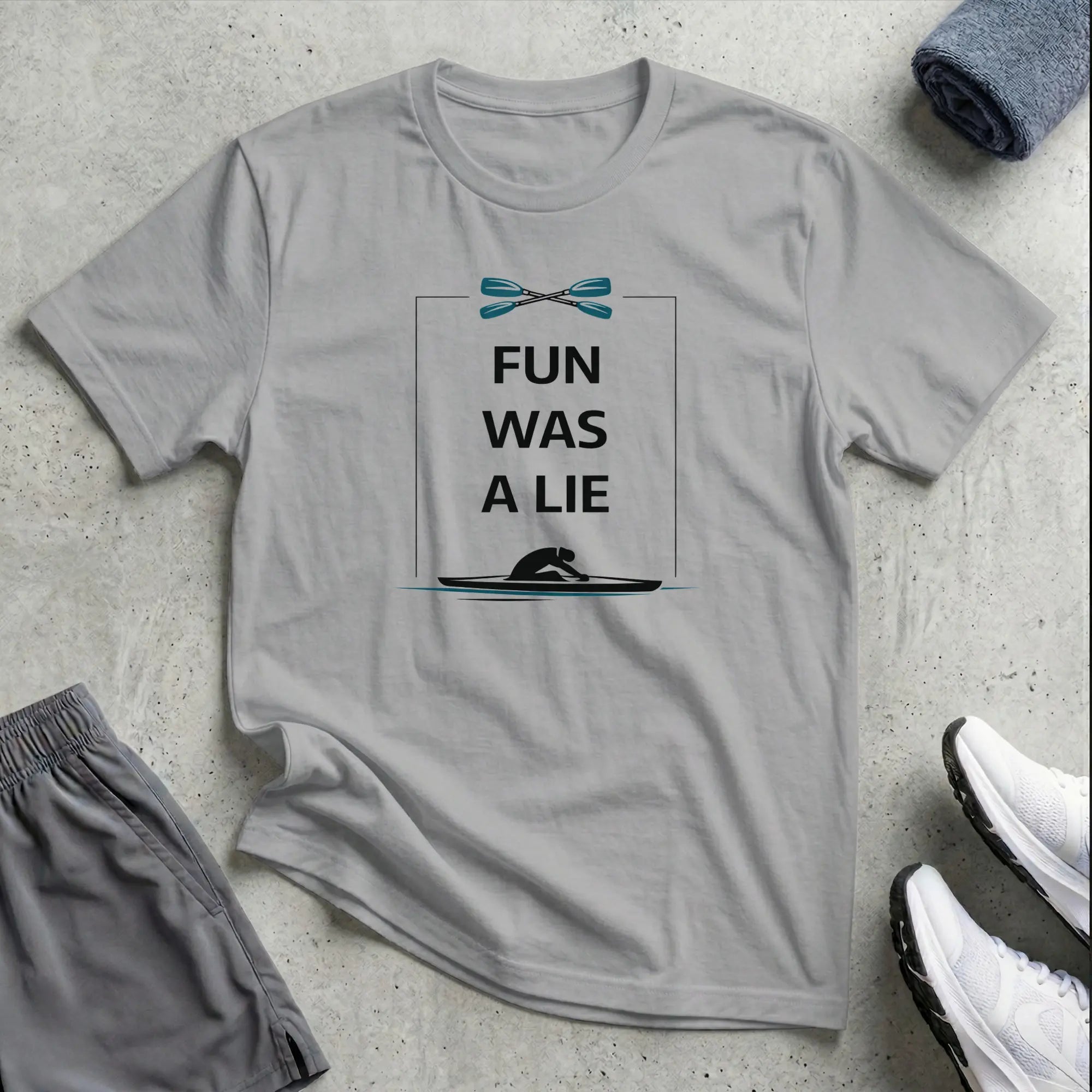 Fun Was A Lie. Kayak Canoe T-Shirt - LH Printify
