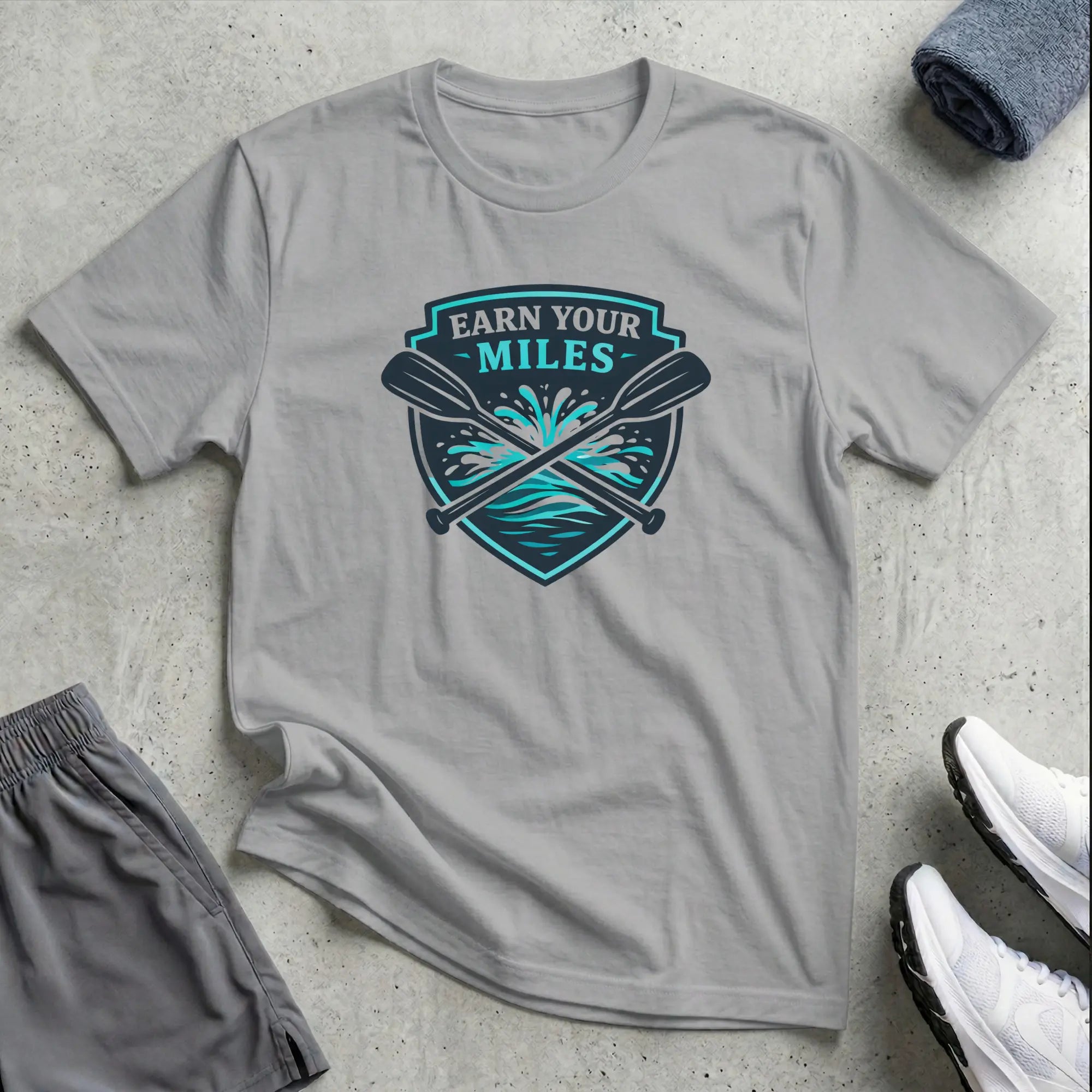 Earn Your Miles. Canoe T-Shirt - LH Printify