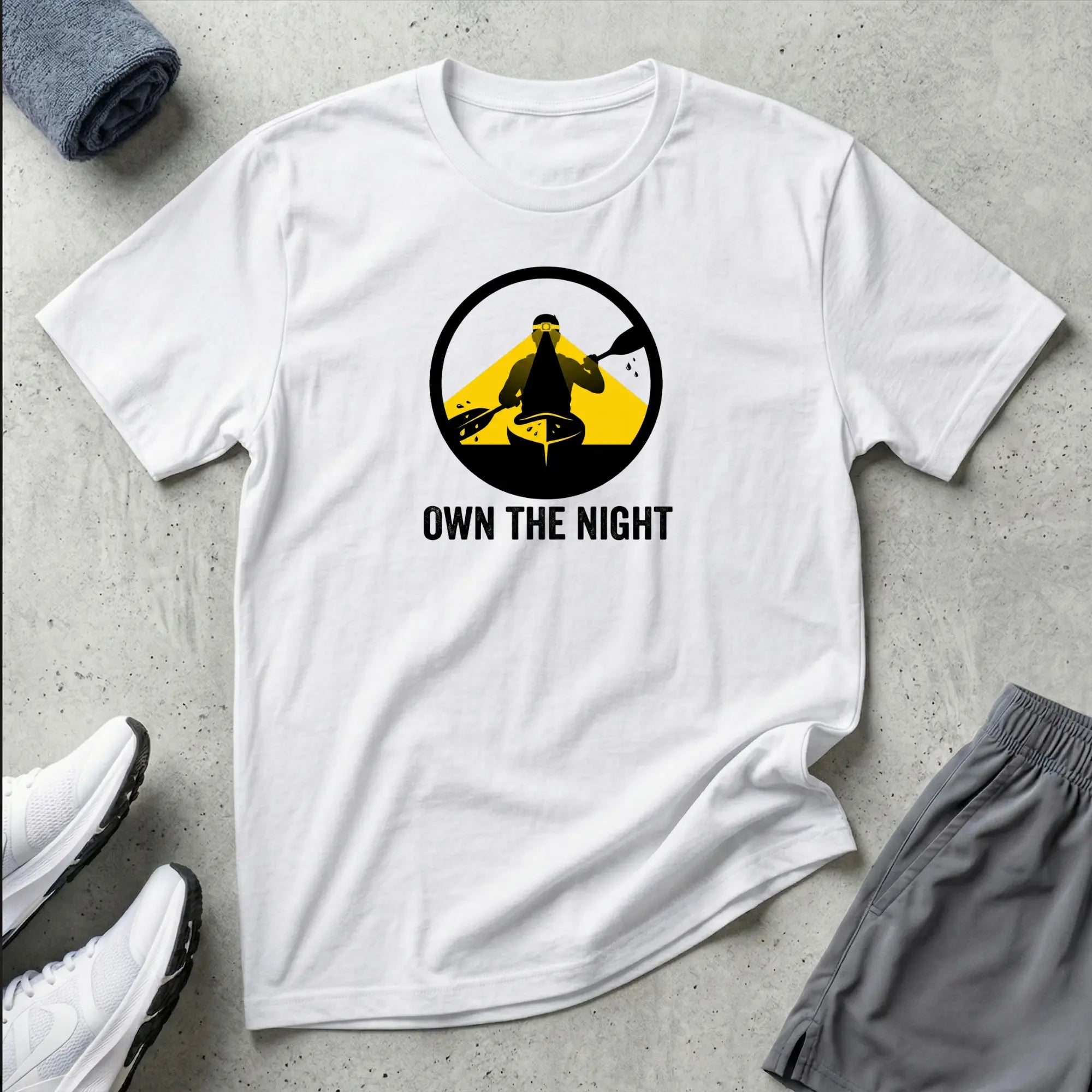 Own The Night. Kayak T-Shirt Printify