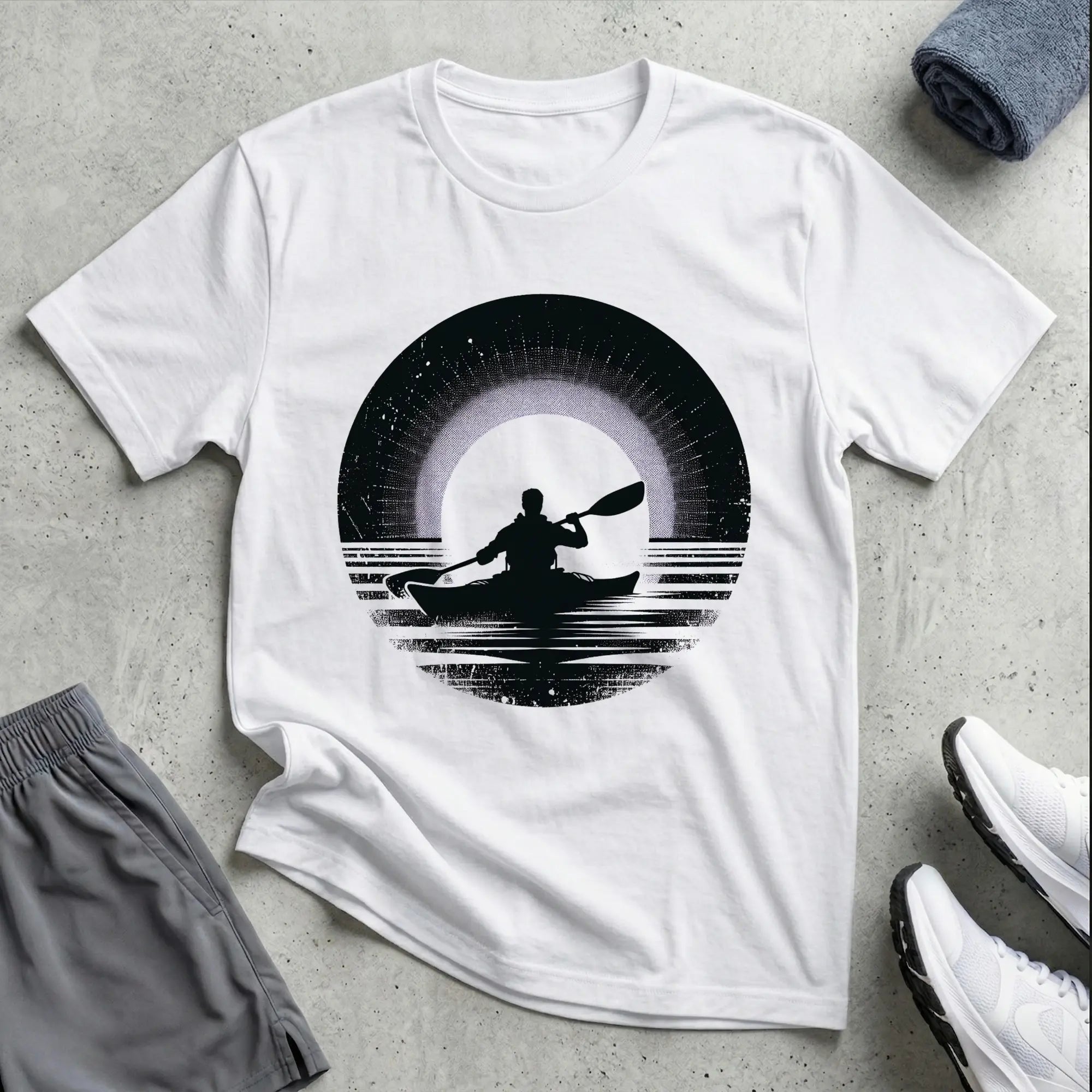 Sunset Silhouette Relaxed T-Shirt Printify