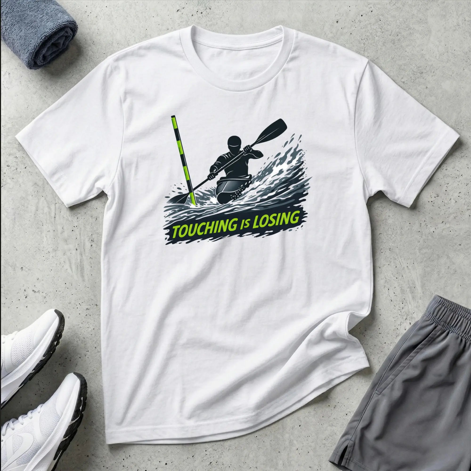 Slalom Kayak Cross - Touching is Losing T-Shirt Printify