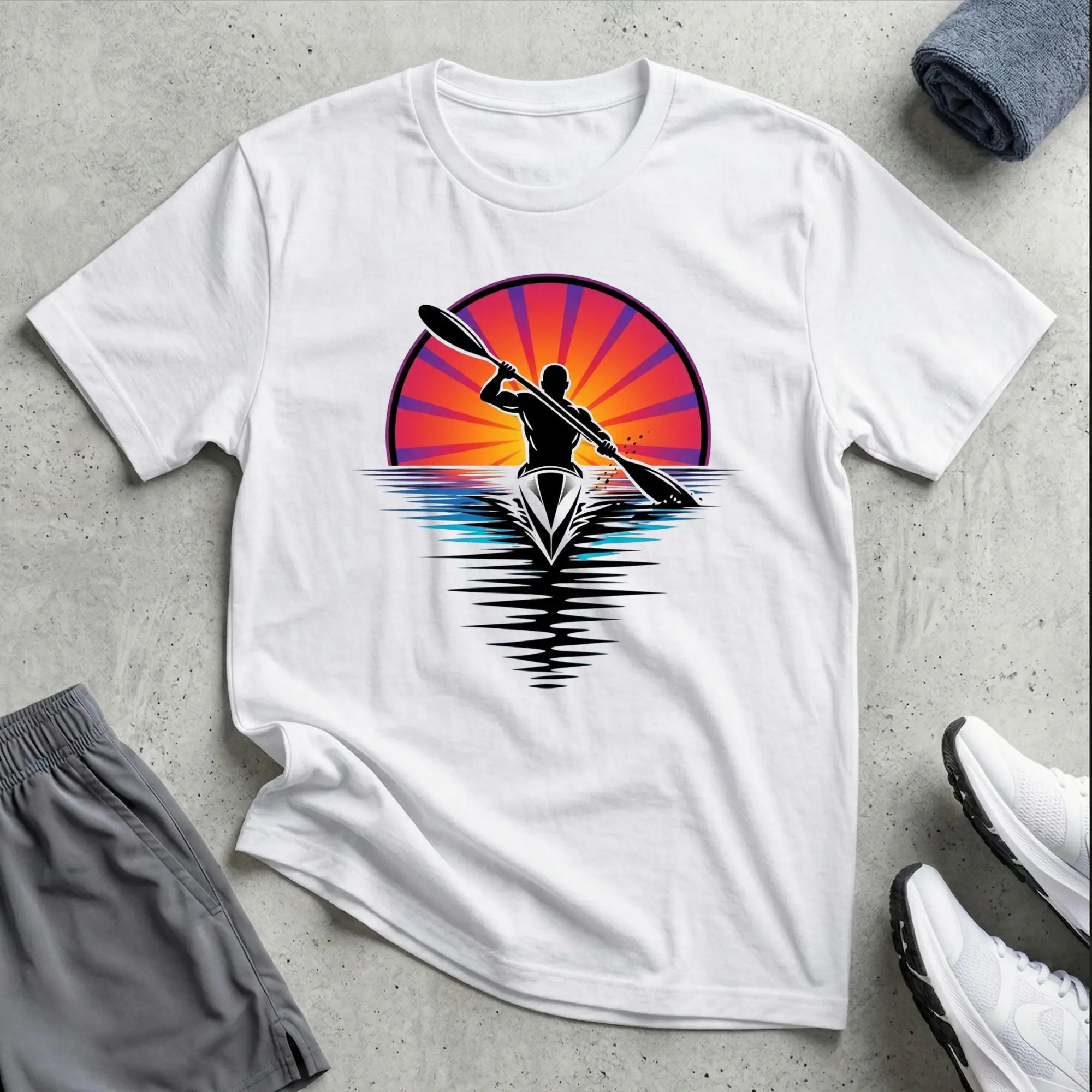 1980s Sunset Really Relaxed T-Shirt Printify