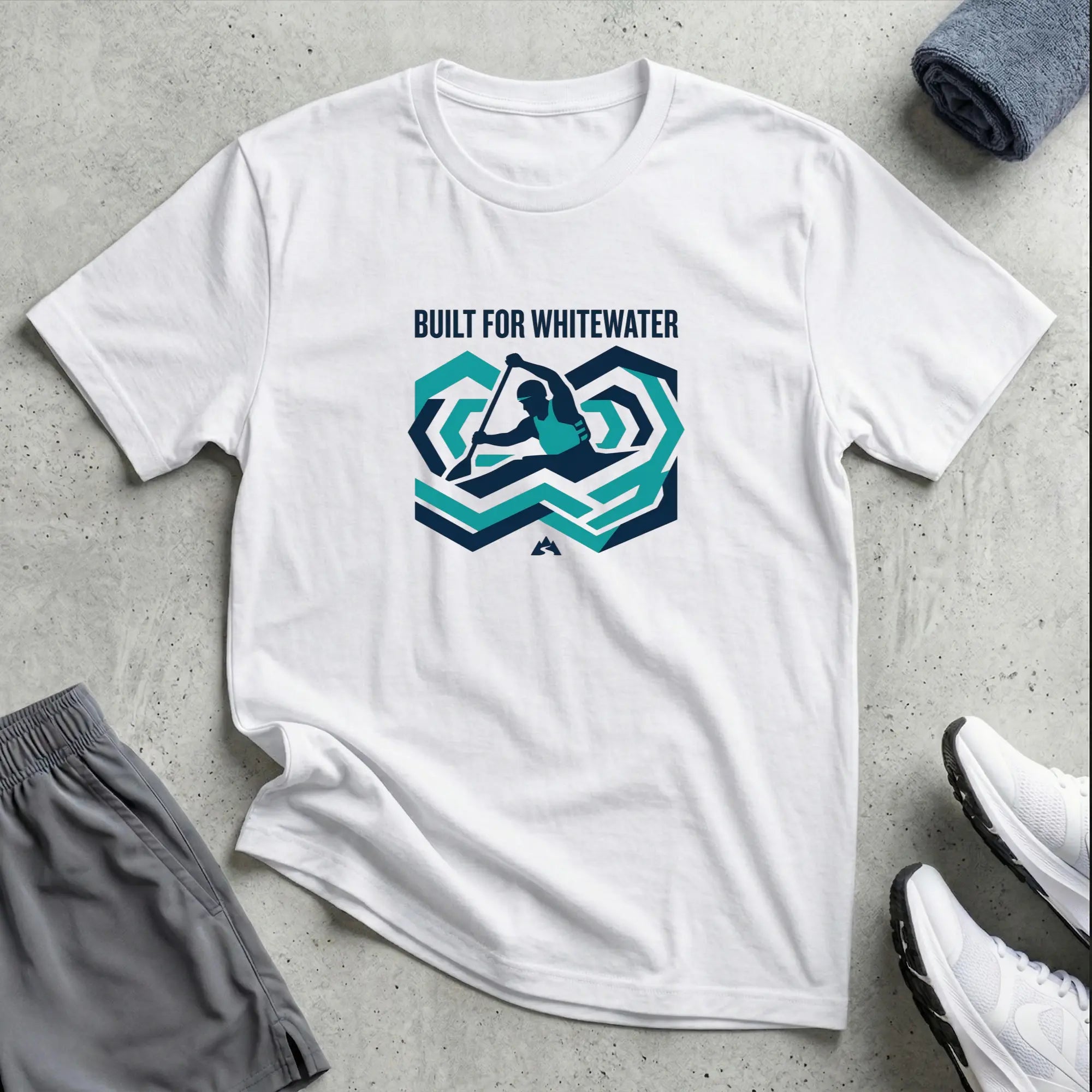 Built for Whitewater. Slalom Kayak Cross T-Shirt Printify