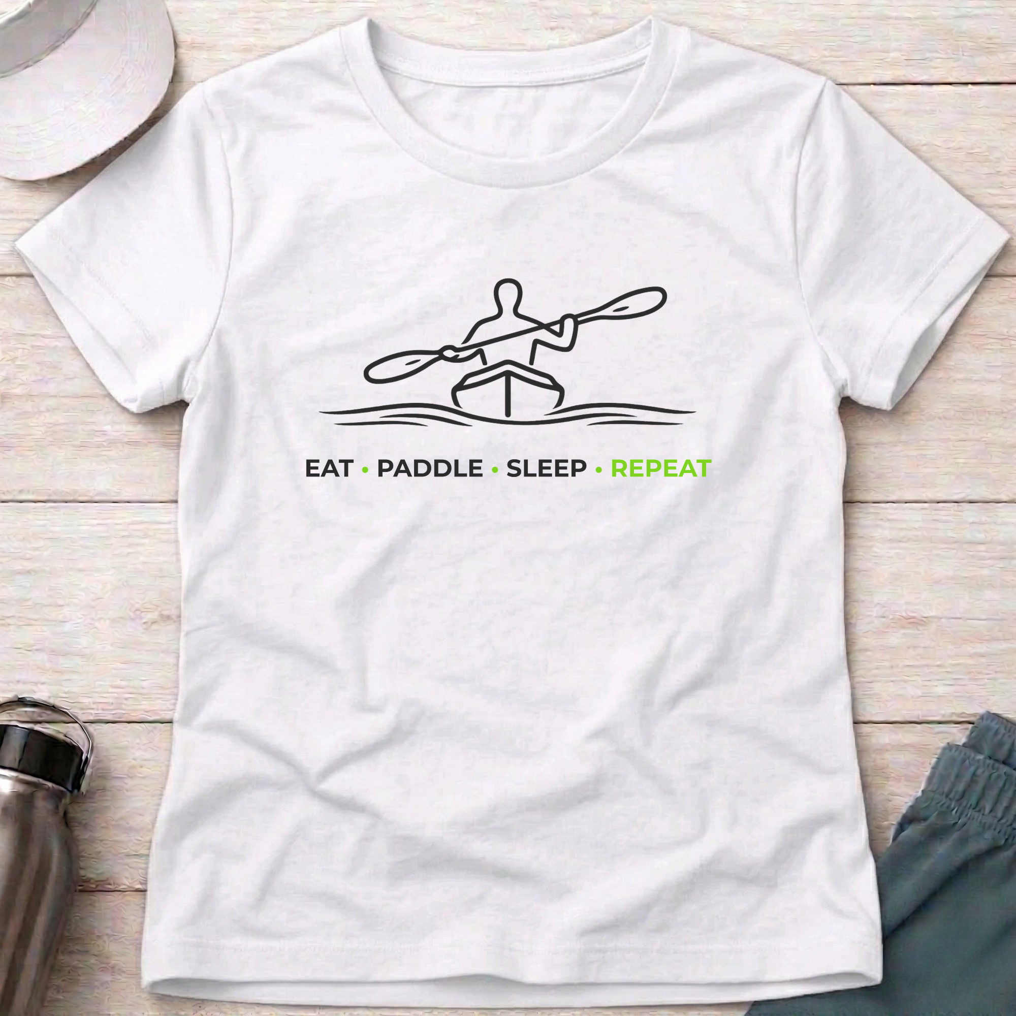 Drift Eat Paddle Sleep Repeat - Fitted Tee 