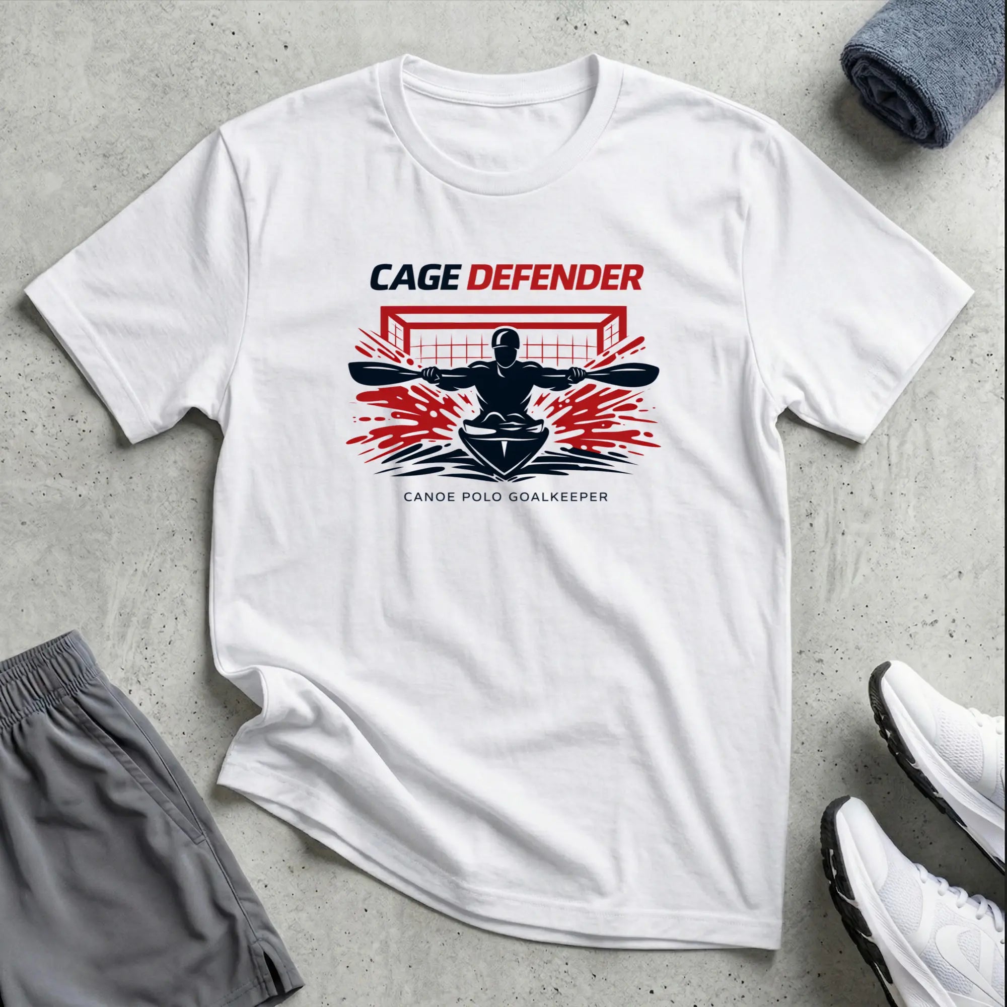 Water Polo Cage Defender T-Shirt Printify