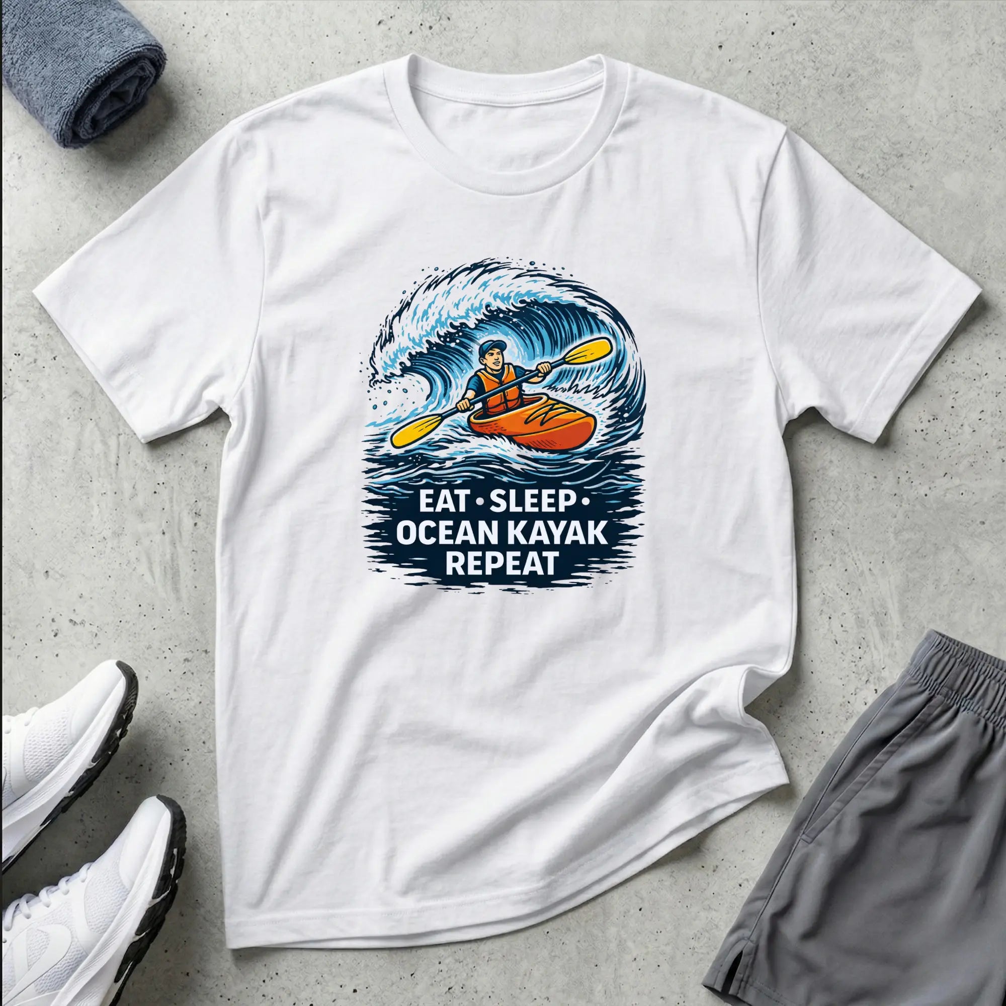 Eat Sleep Ocean Kayak Repeat T-Shirt Printify