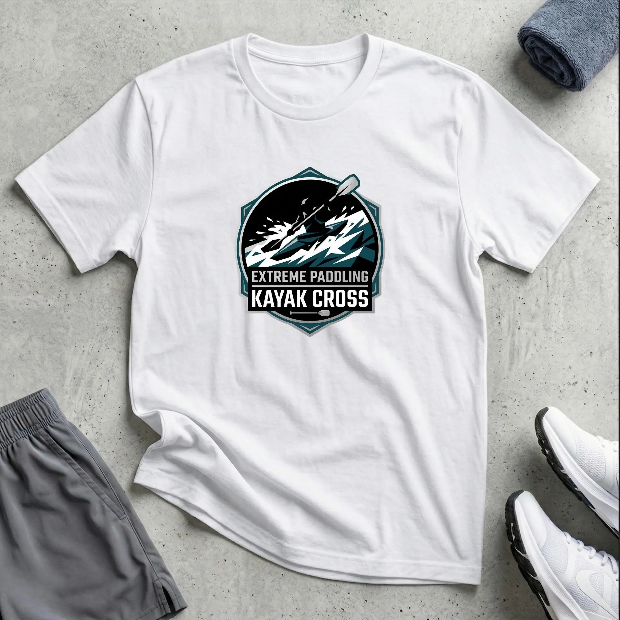 Extreme Paddling. Kayak Cross T-Shirt Printify