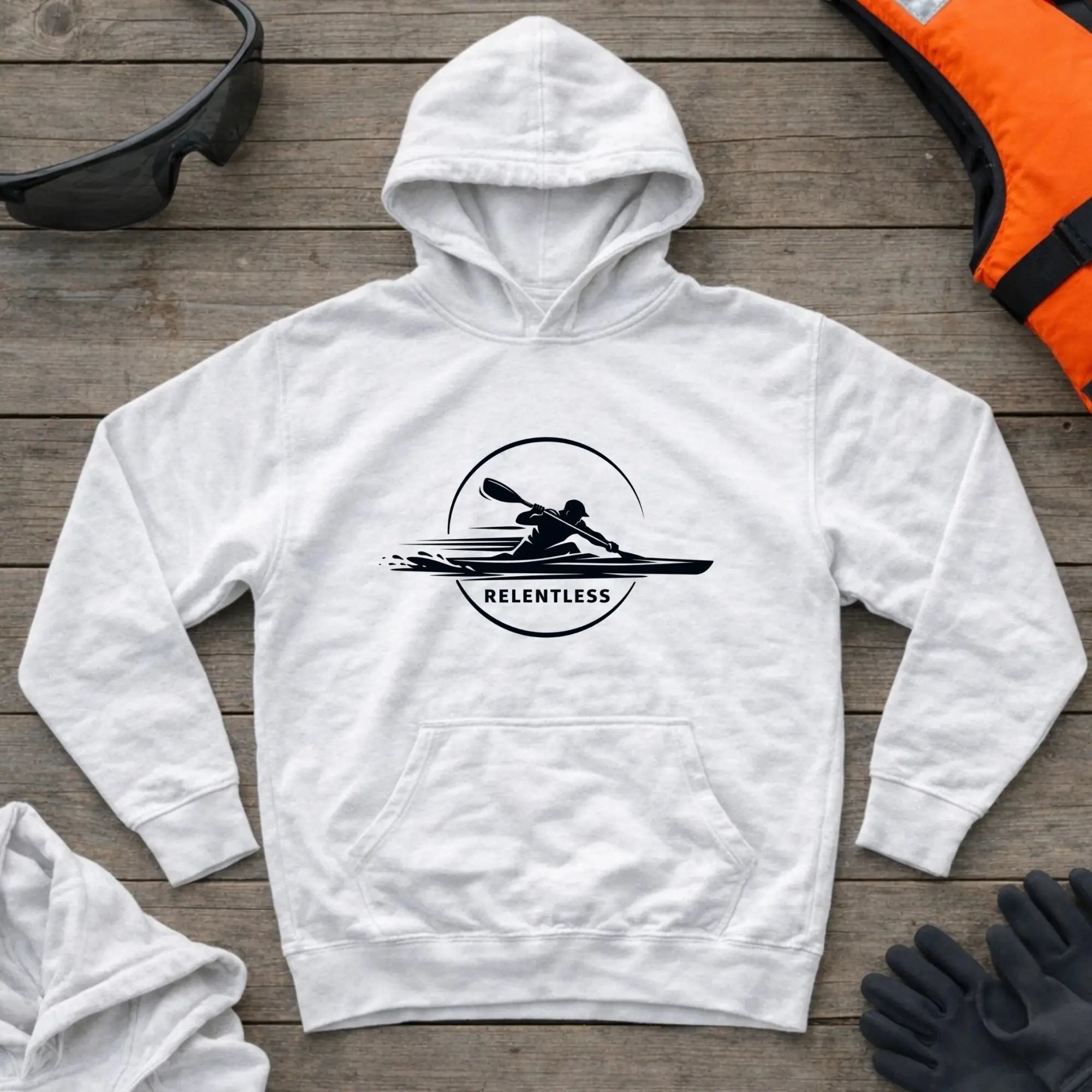 Hoodie - "Relentless" | Kayak Sprint Printify