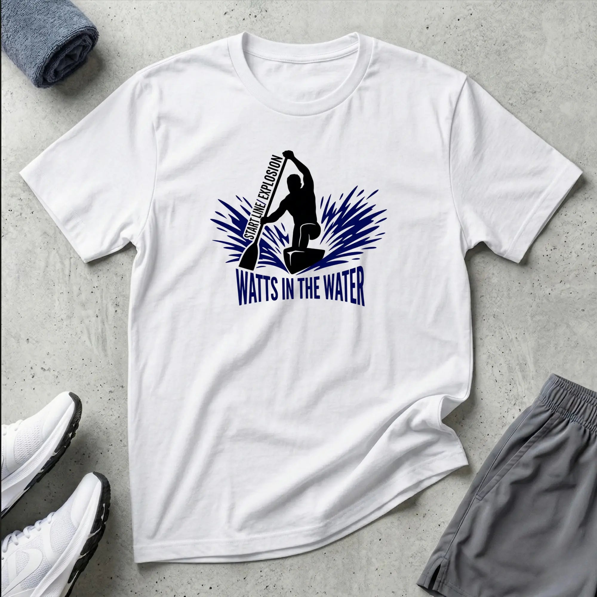 Watts In The Water. Start Line / Explosion. C1 Canoe T-Shirt Printify