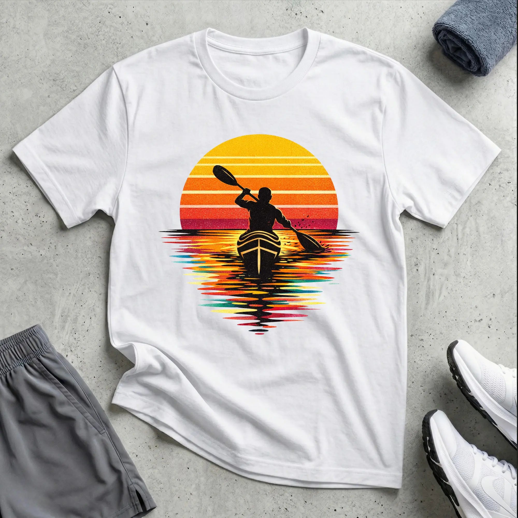 Modern Sunset. Really Relaxed T-Shirt Printify