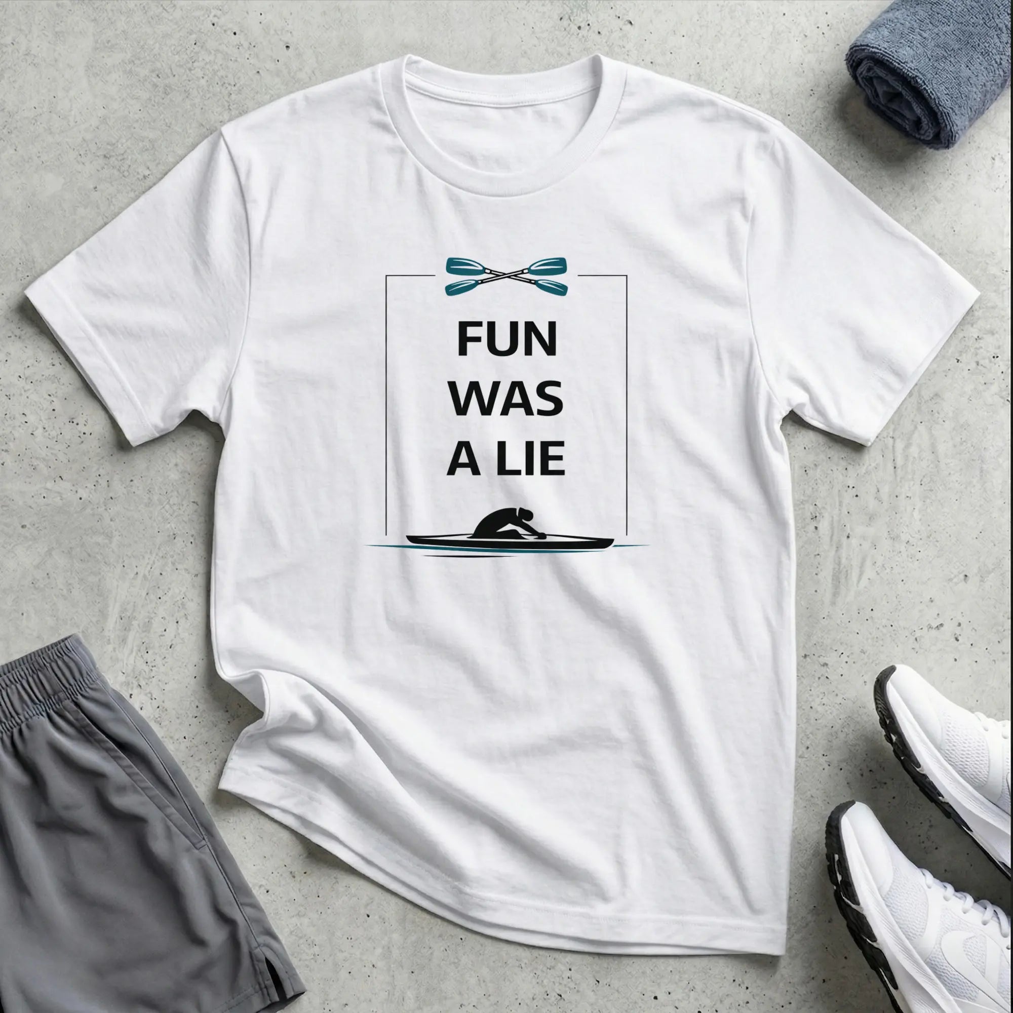 Fun Was A Lie. Kayak Canoe T-Shirt - LH Printify