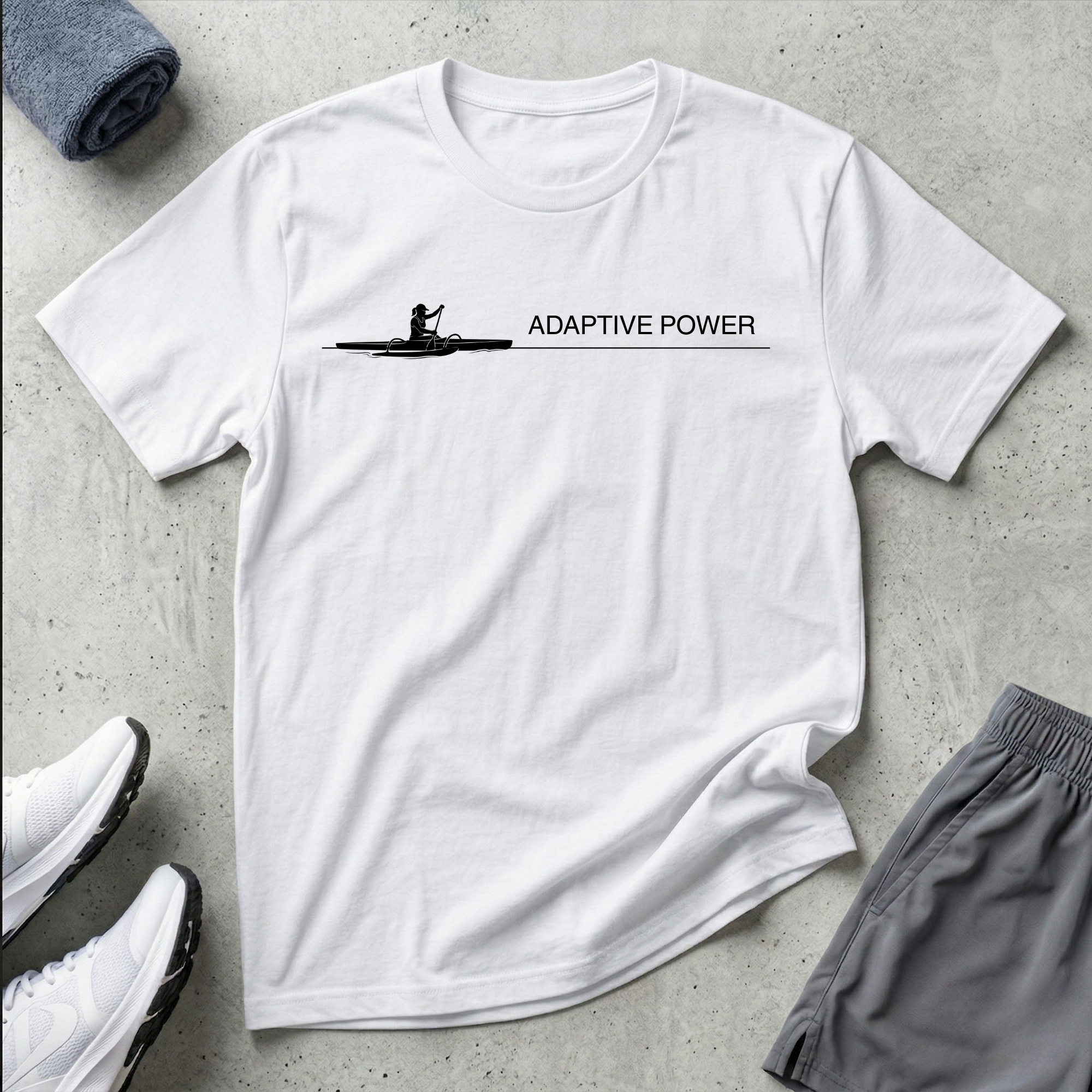 Adaptive Power.  Va'a Paracanoe T-Shirt