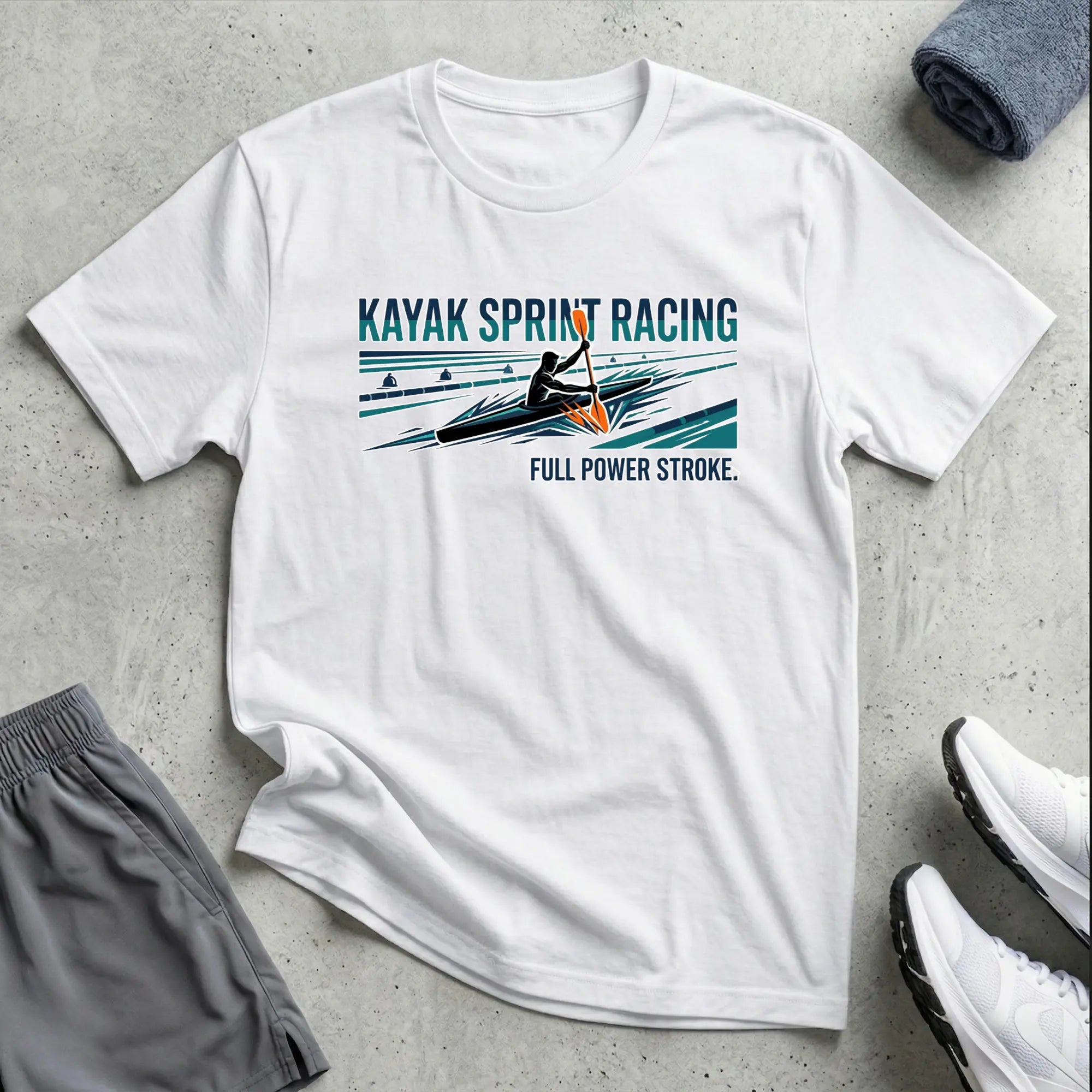 Kayak Sprint Racing T-Shirt Printify