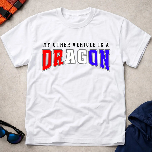 White Dragon Boat Paddler tee — dragon boat racing crew gift — Vector Paddle