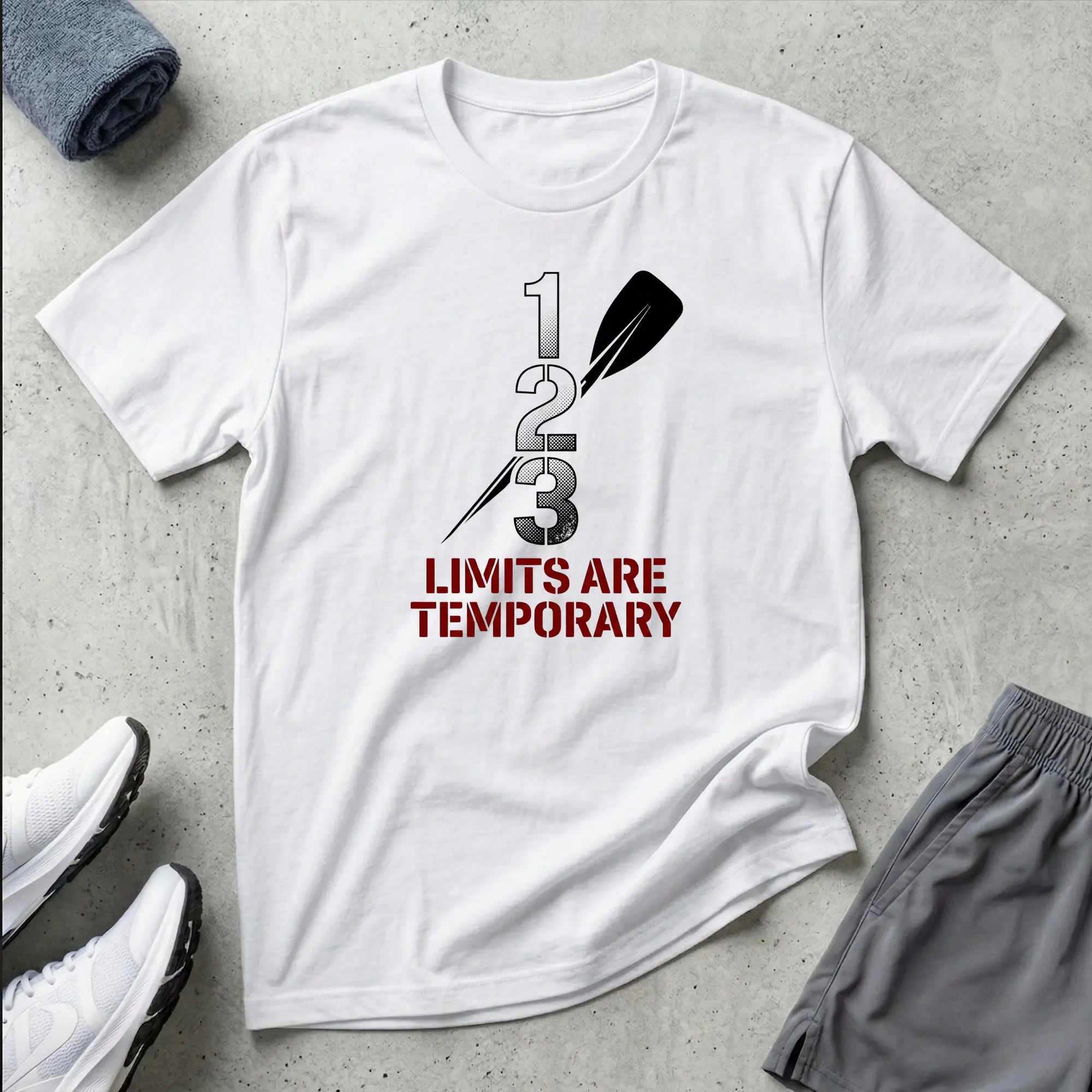 Paracanoe. 1 2 3 Limits Are Temporary. T-Shirt Printify