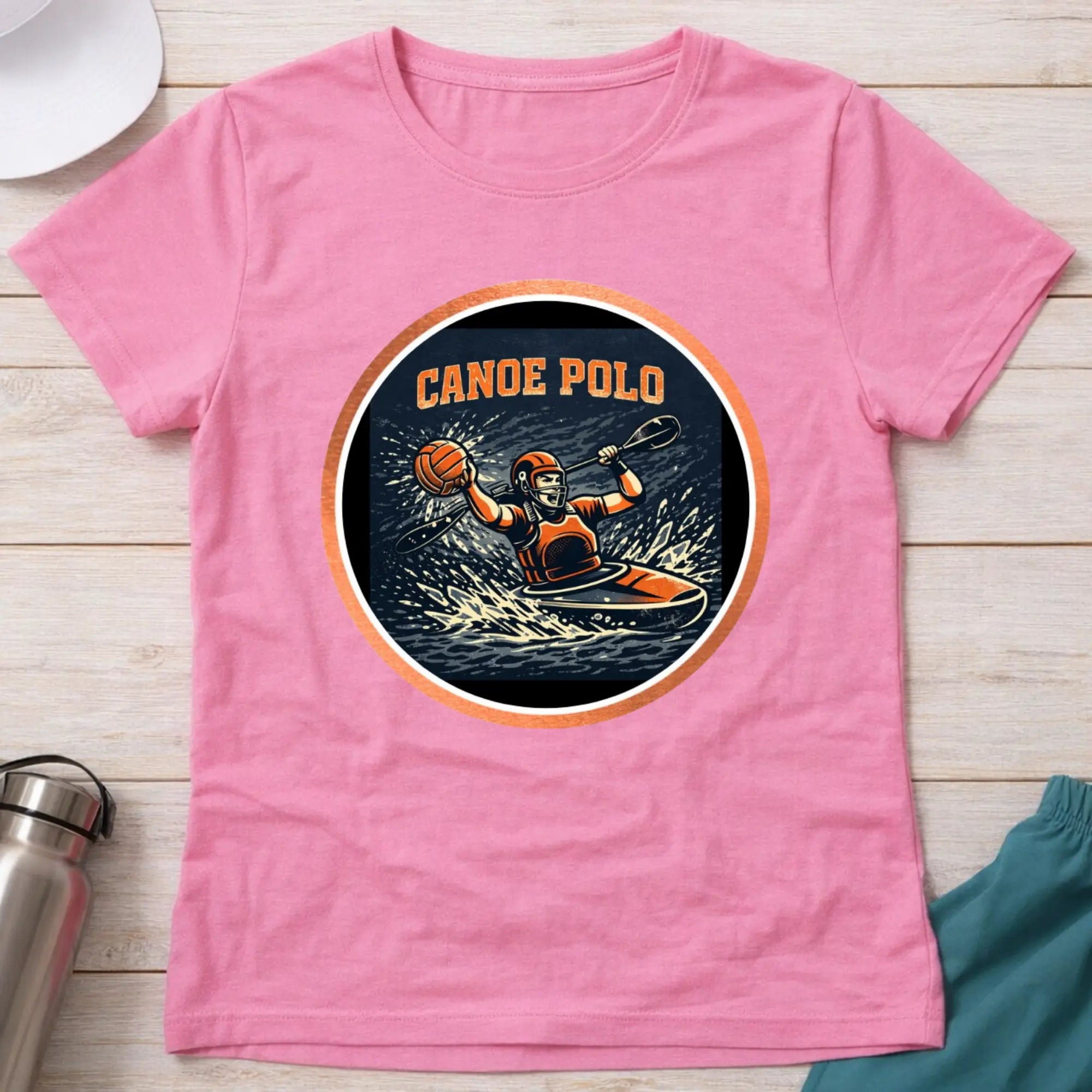 Canoe Polo Action female T-Shirt Printify