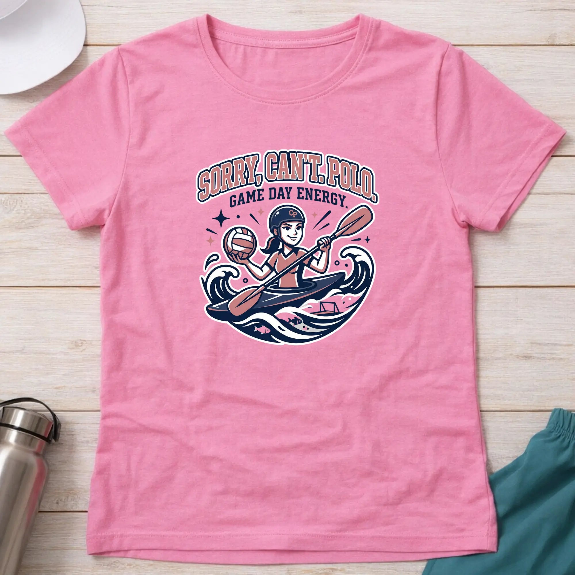 Sorry, Can't - Polo. Game Day Energy. female T-Shirt Printify