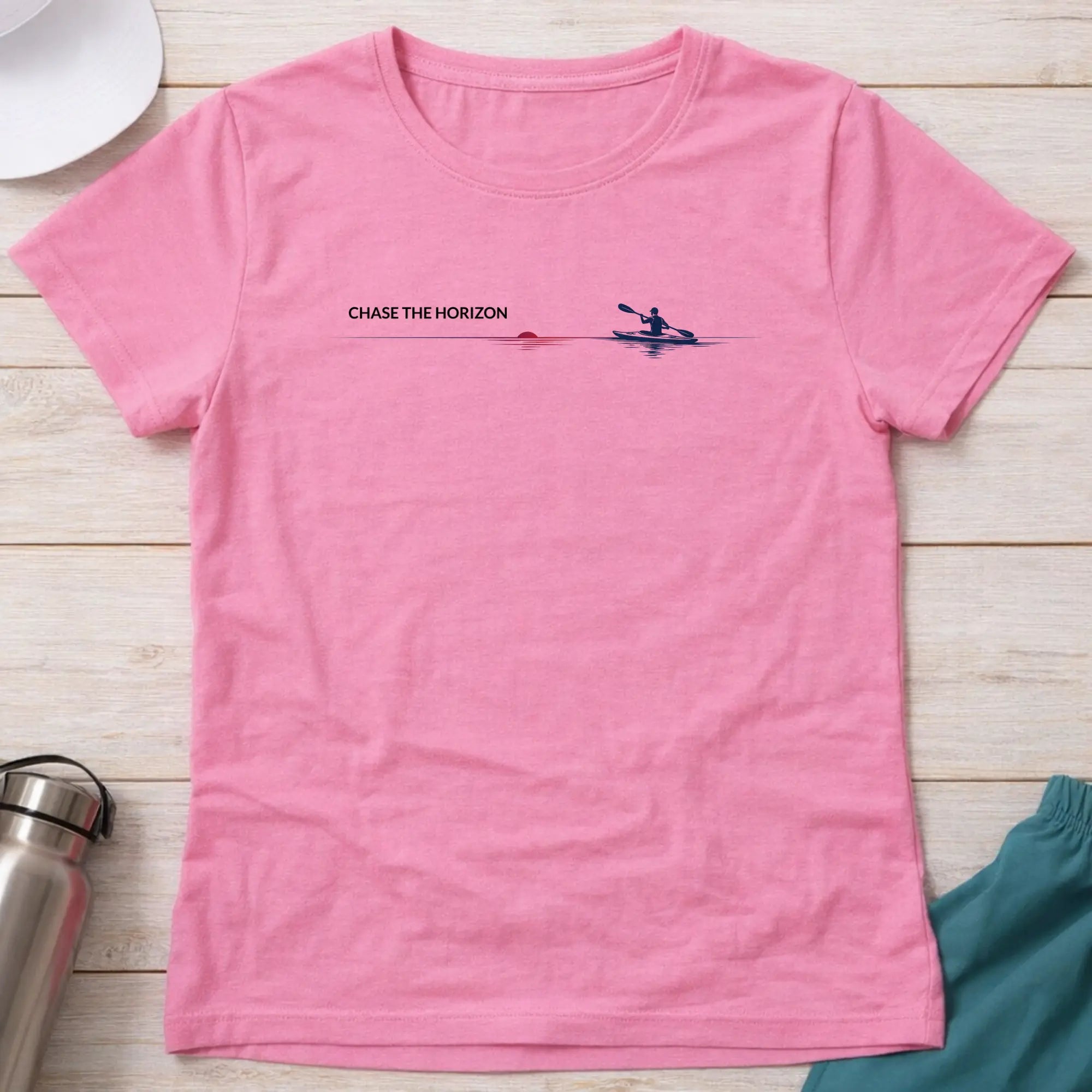 Chase The Horizon. Ocean Kayak Female Shirt Printify