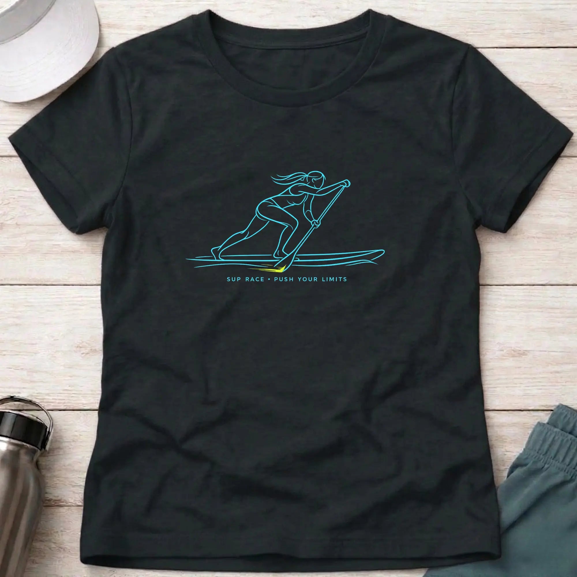 SUP. Push Your Limits. fitted T-Shirt Printify