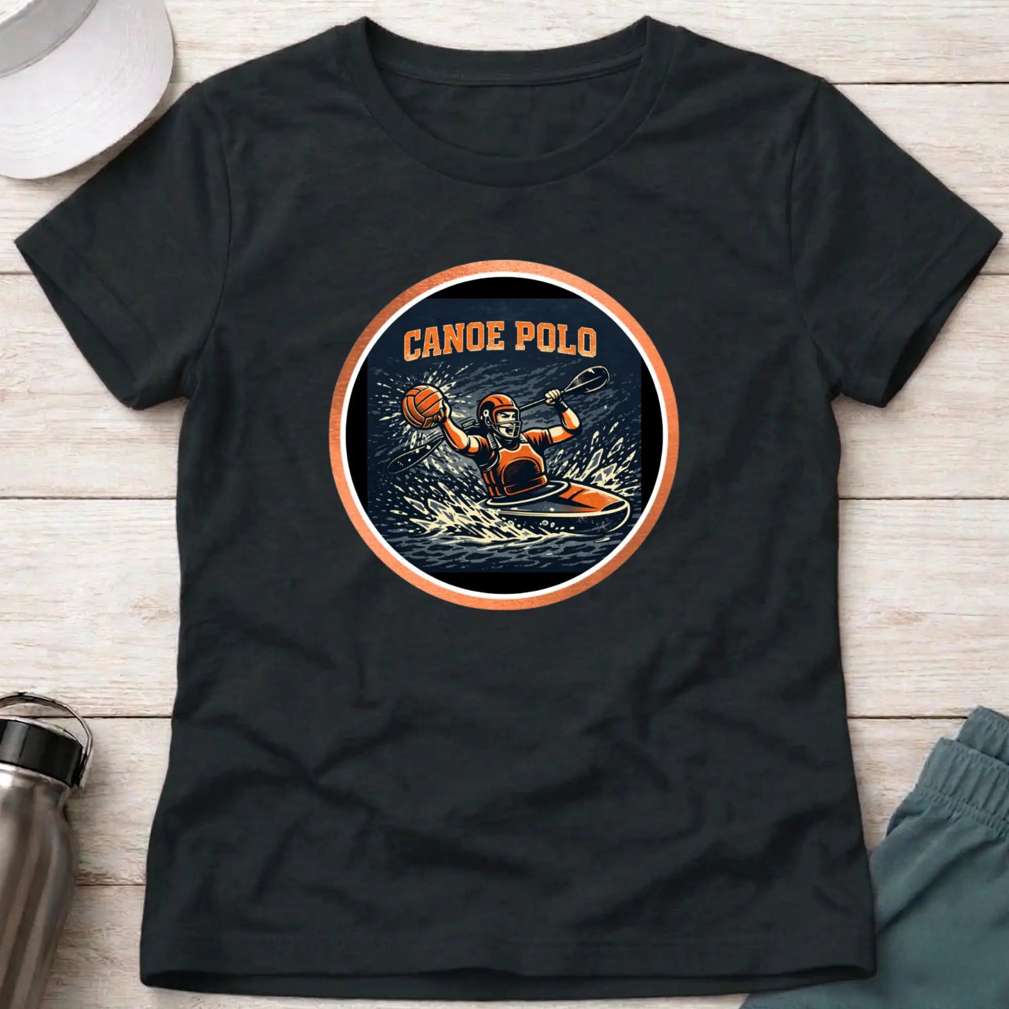 Canoe Polo Action female T-Shirt Printify