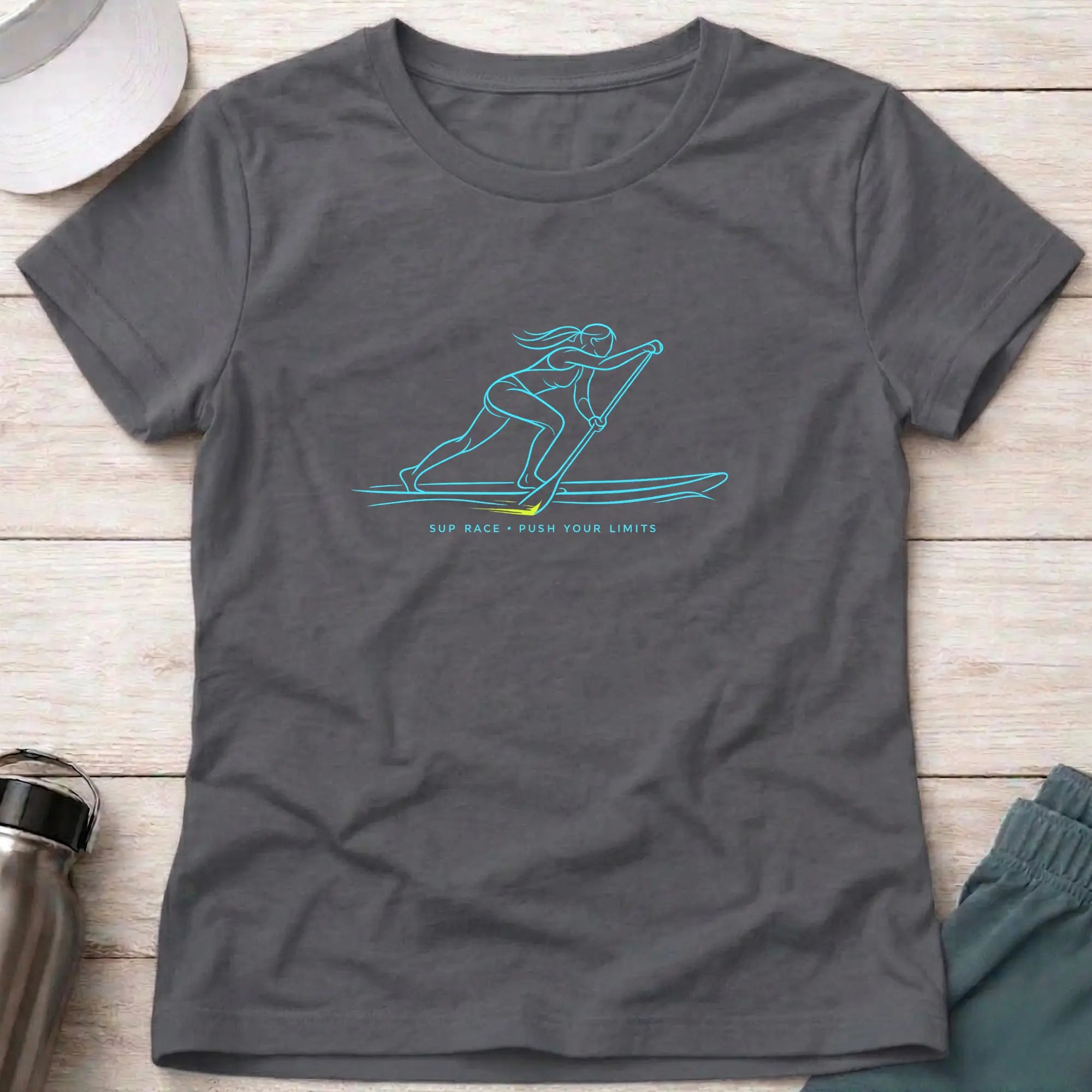 SUP. Push Your Limits. fitted T-Shirt Printify