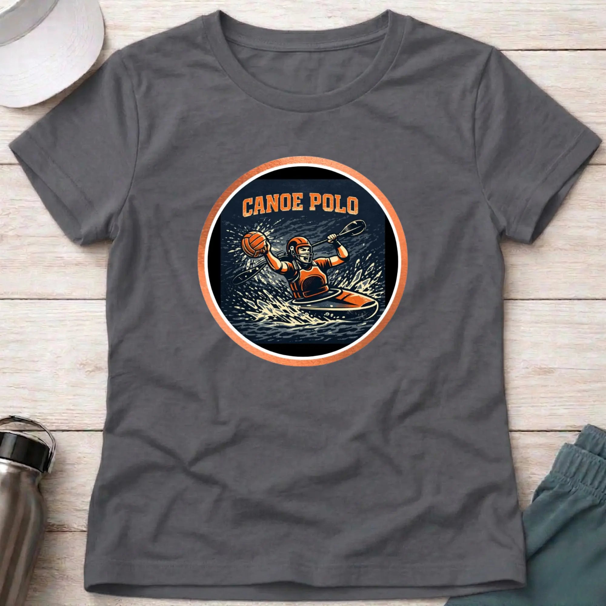Canoe Polo Action female T-Shirt Printify