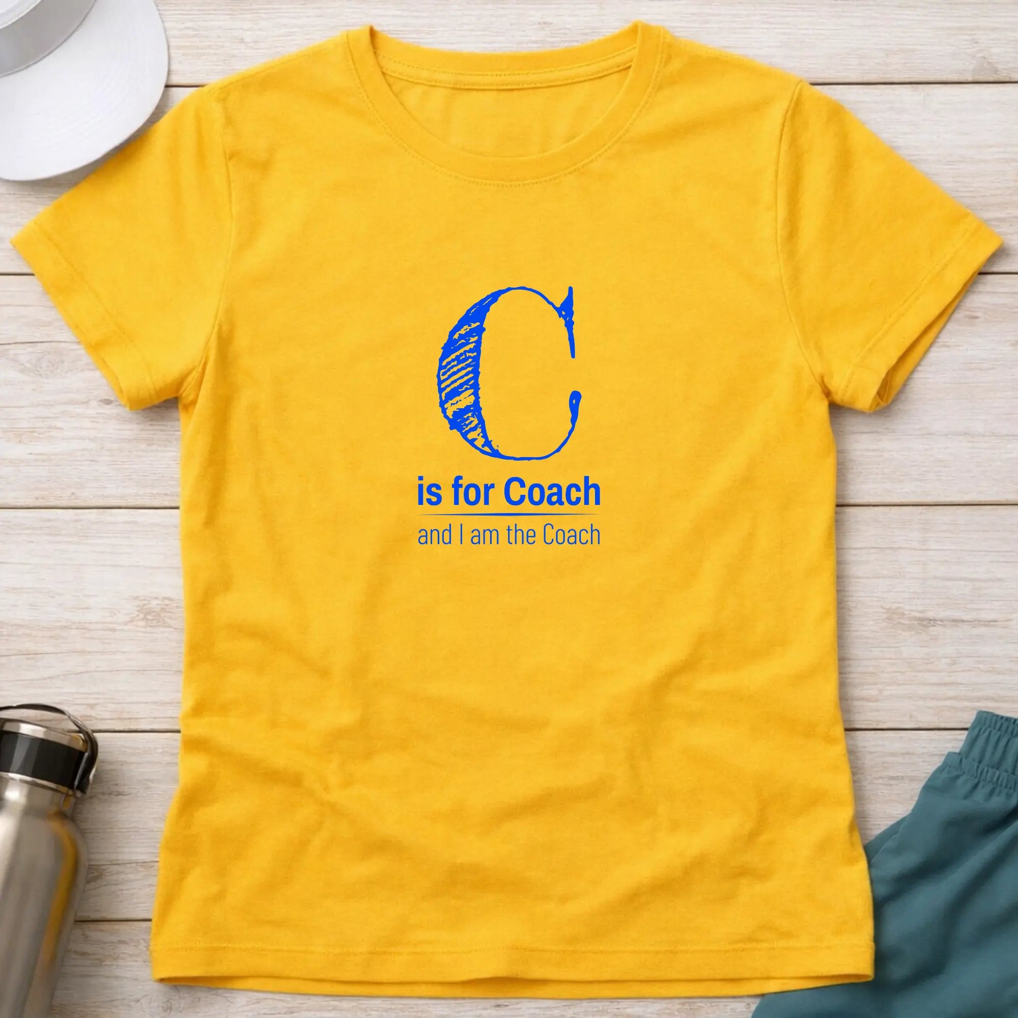 C is for Coach. female instructor T-Shirt Printify