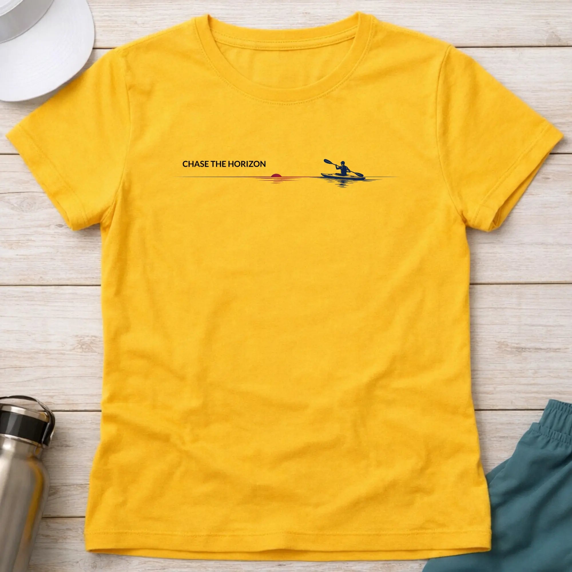 Chase The Horizon. Ocean Kayak Female Shirt Printify
