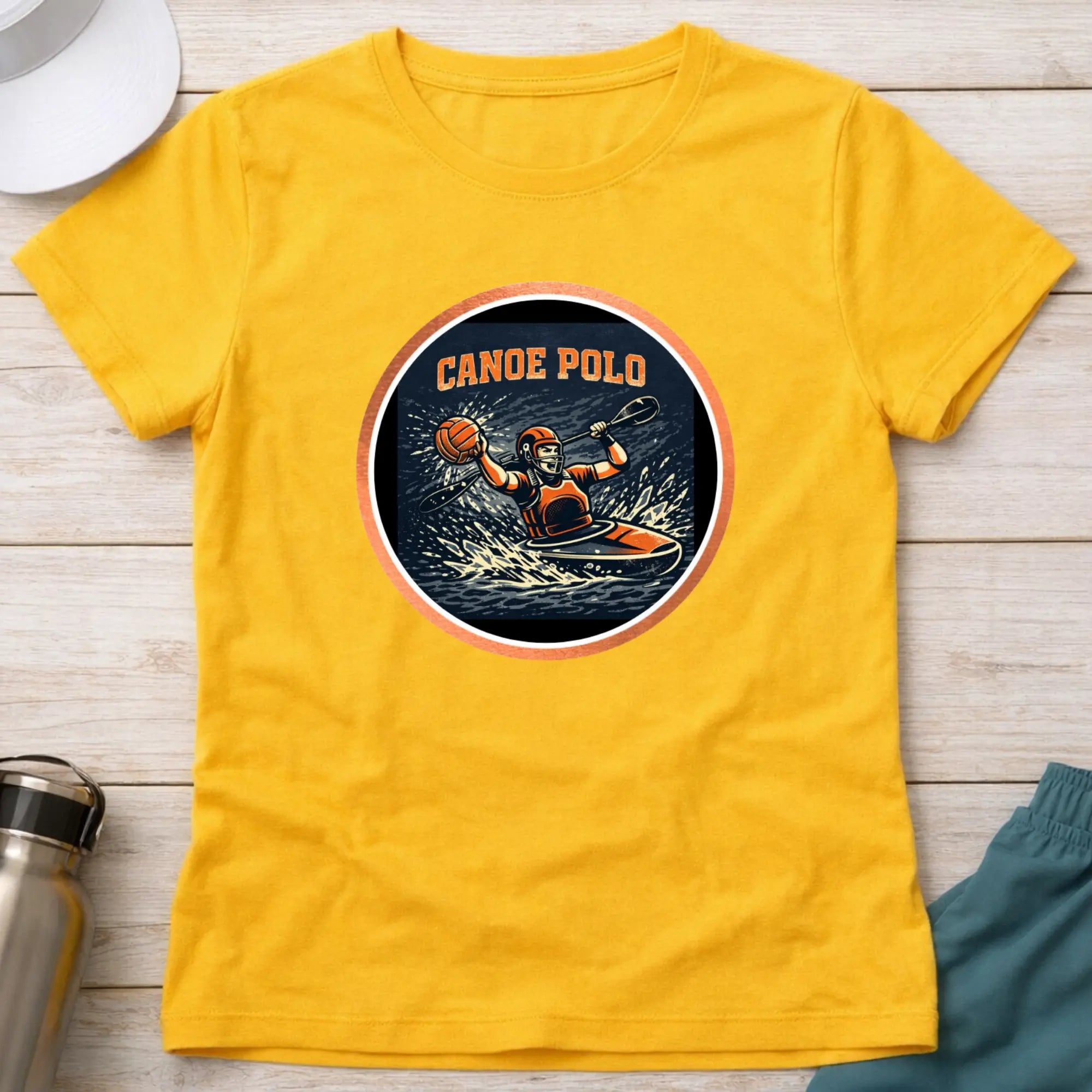 Canoe Polo Action female T-Shirt Printify