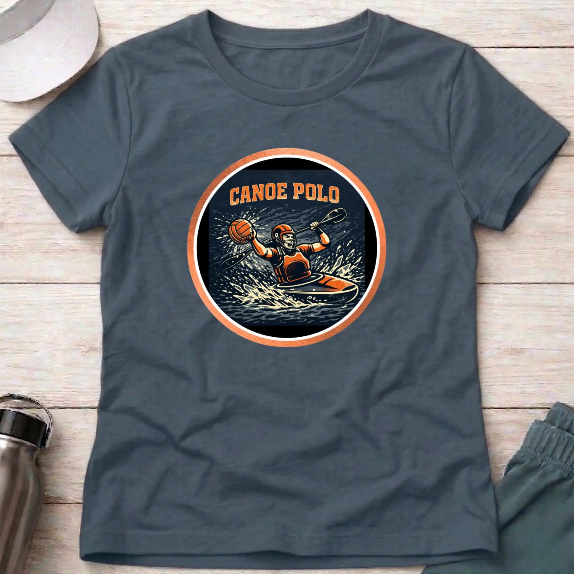 Canoe Polo Action female T-Shirt Printify