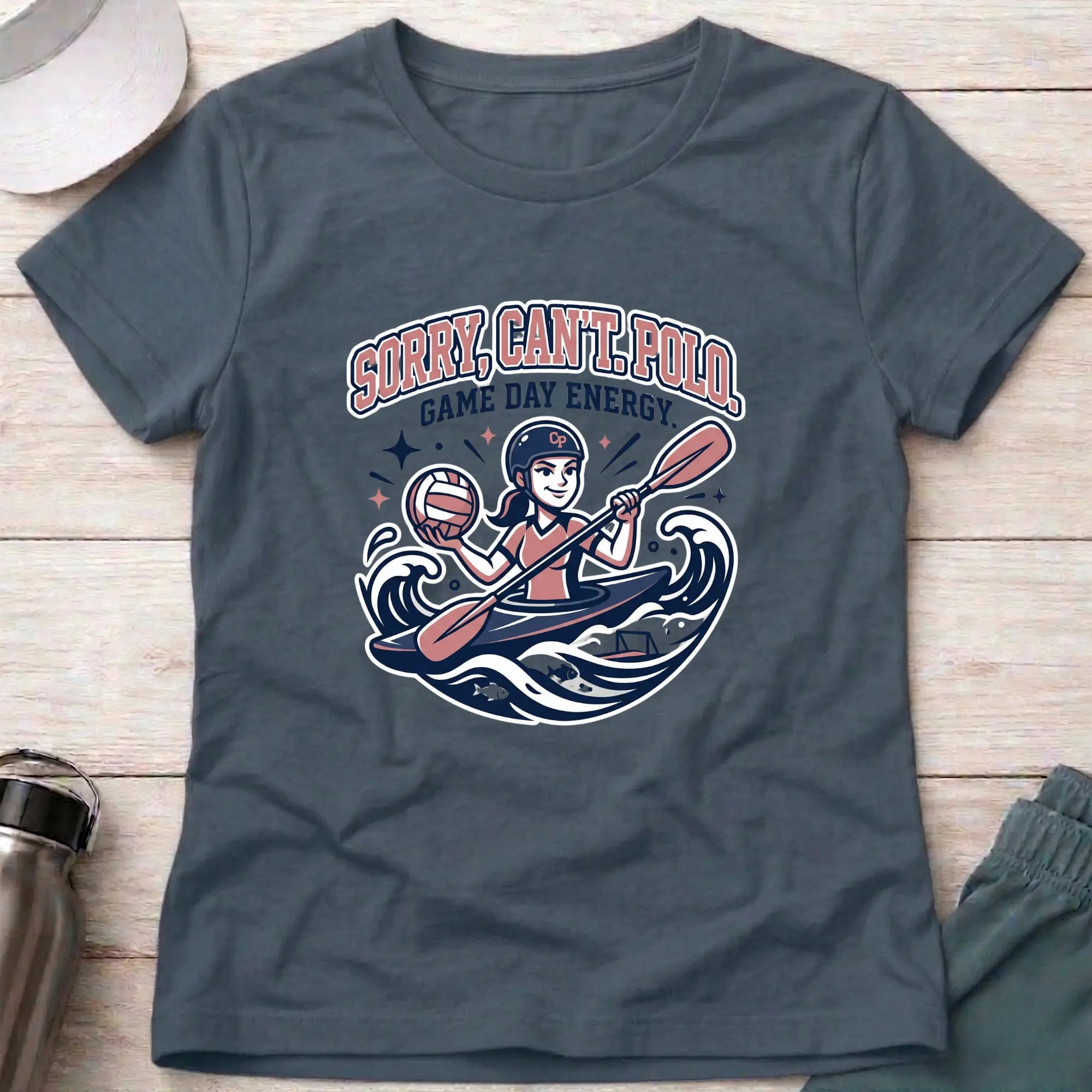 Sorry, Can't - Polo. Game Day Energy. female T-Shirt Printify