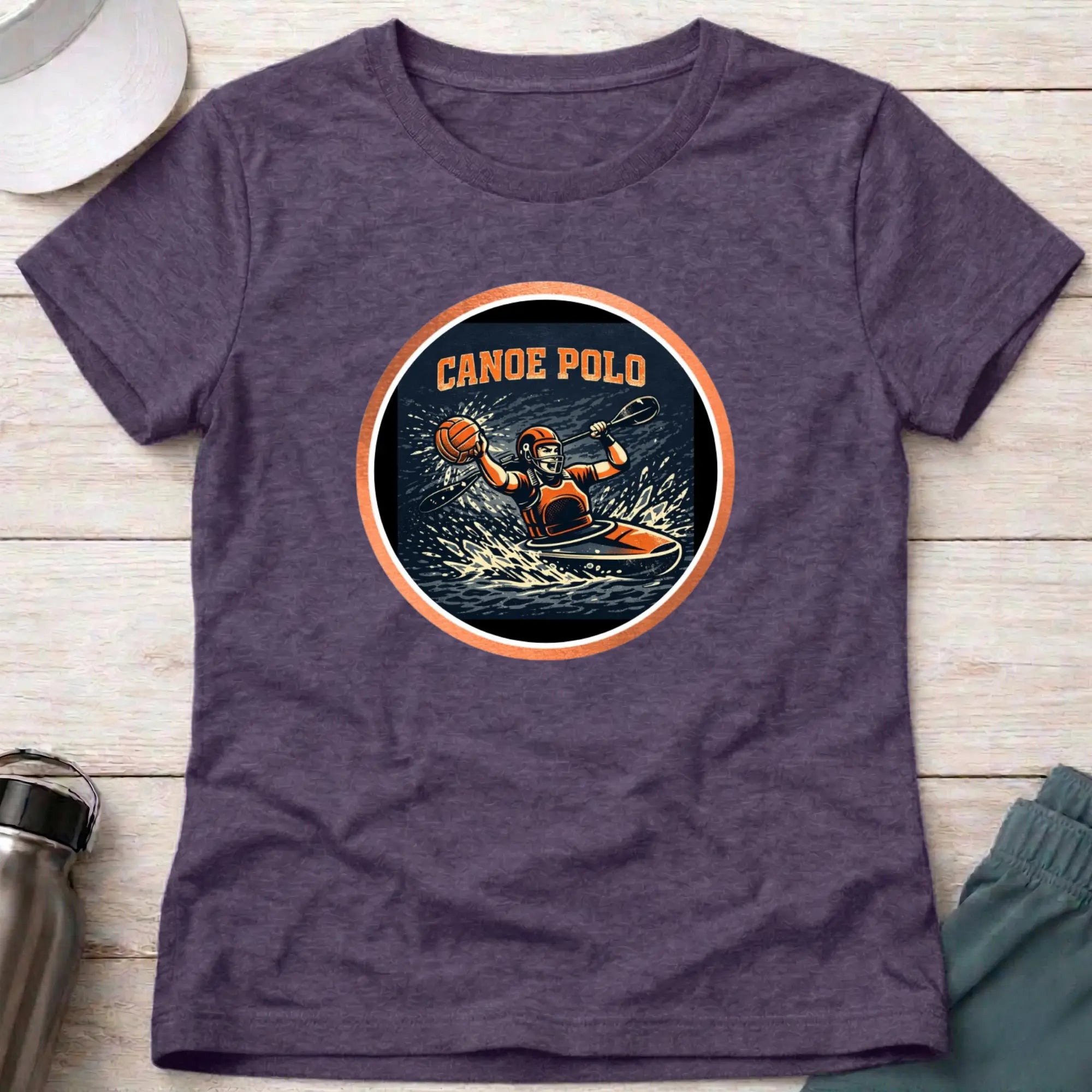 Canoe Polo Action female T-Shirt Printify