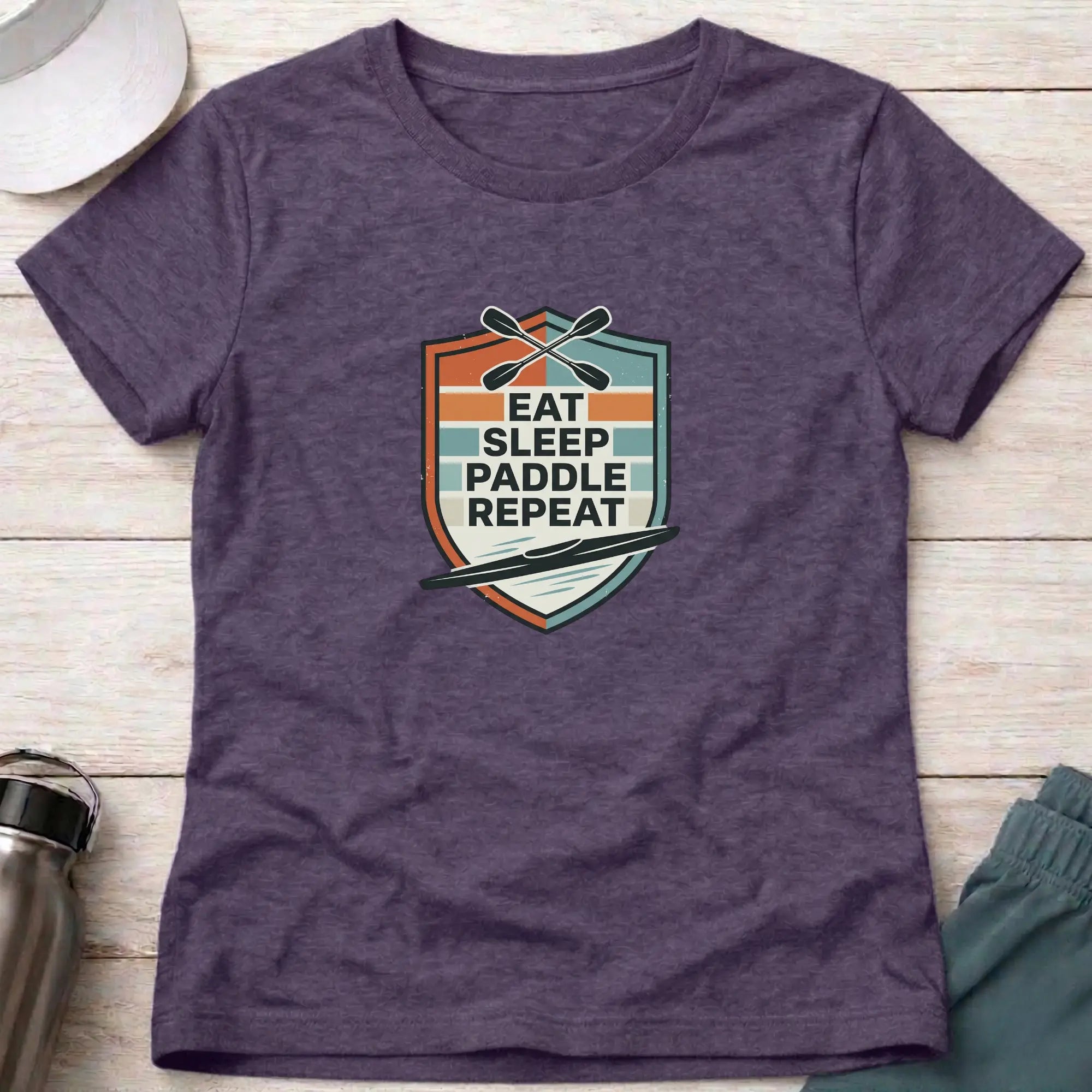 Drift Eat Sleep Paddle Repeat. K1 Fitted Tee Printify