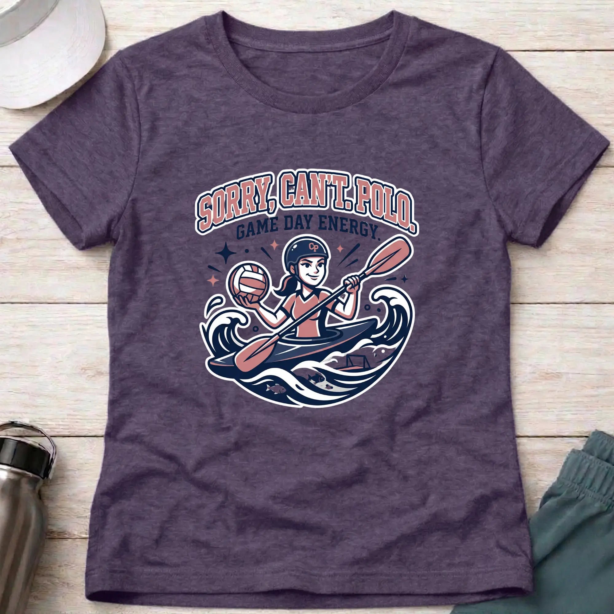 Sorry, Can't - Polo. Game Day Energy. female T-Shirt Printify