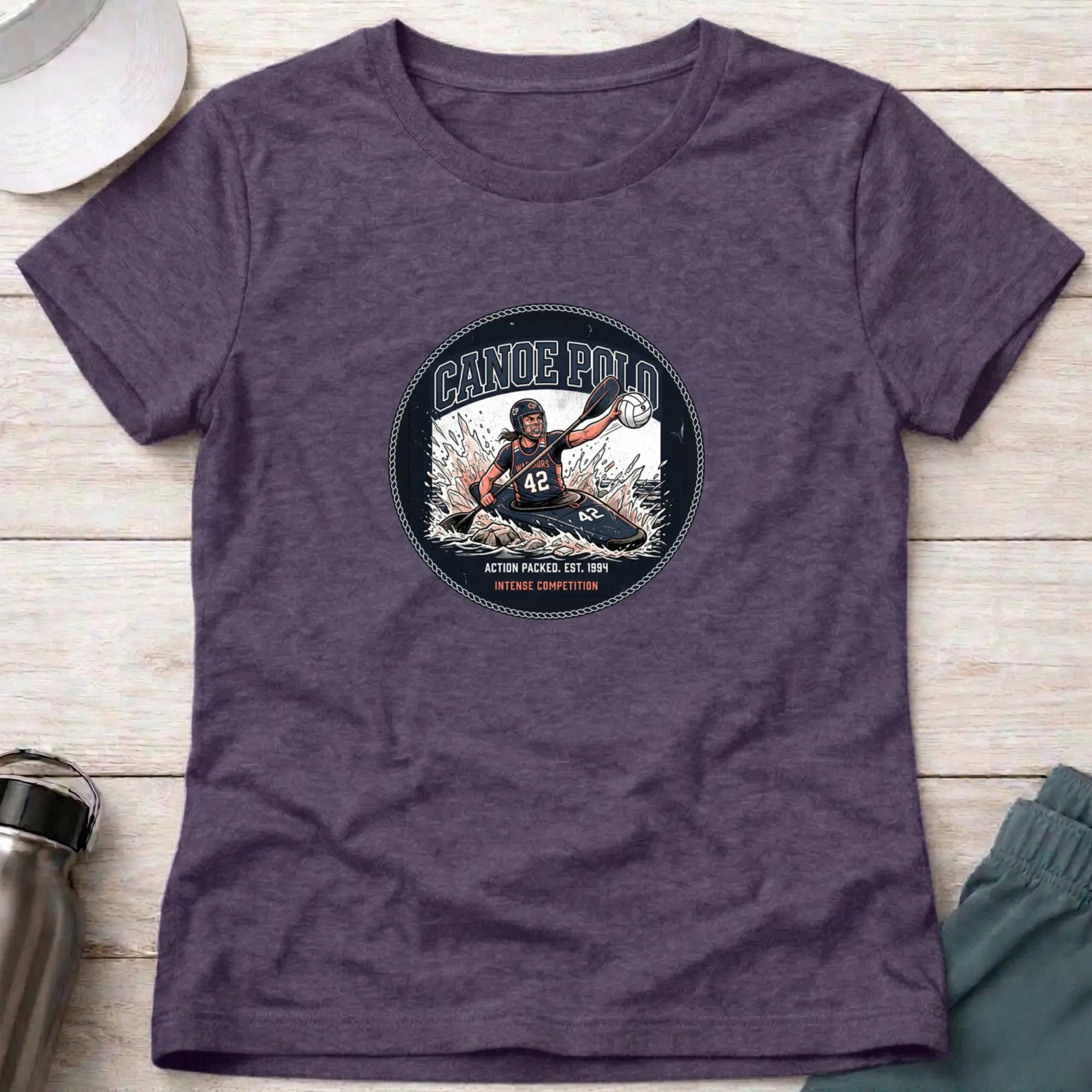 Canoe Polo. Action Packed. female T-Shirt Printify