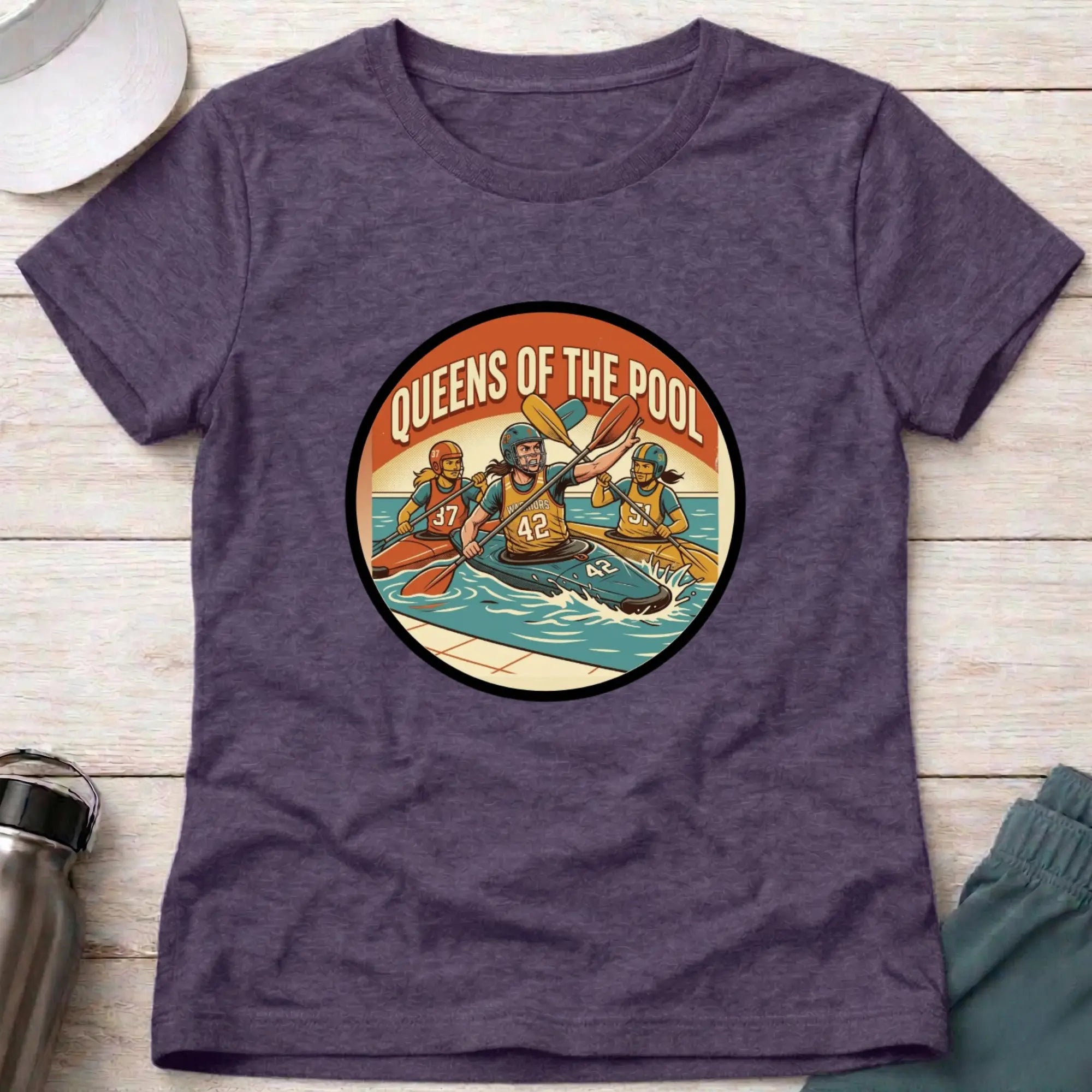 Queens of the Pool. Canoe Polo female T-Shirt Printify