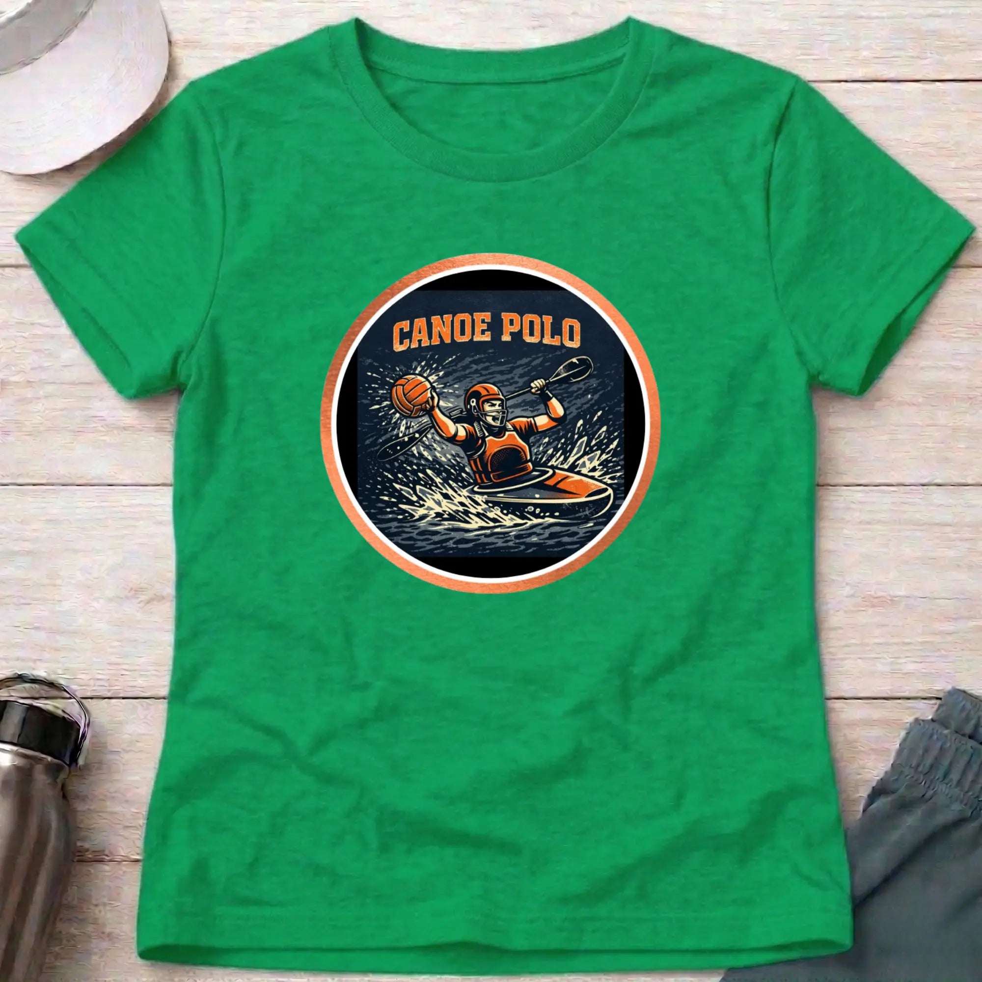 Canoe Polo Action female T-Shirt Printify