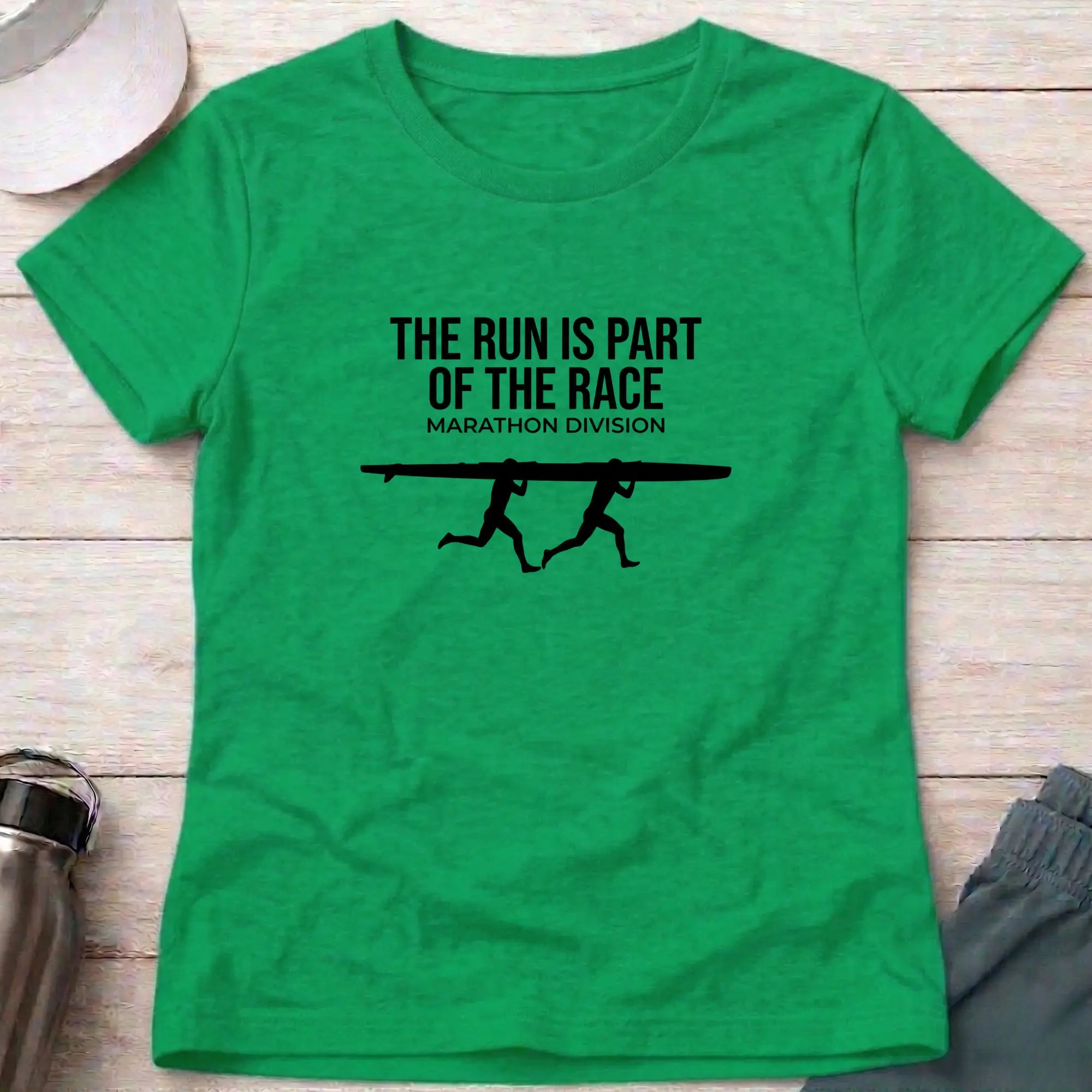 The Run Is Part of the Race. Women's Marathon T-Shirt Printify
