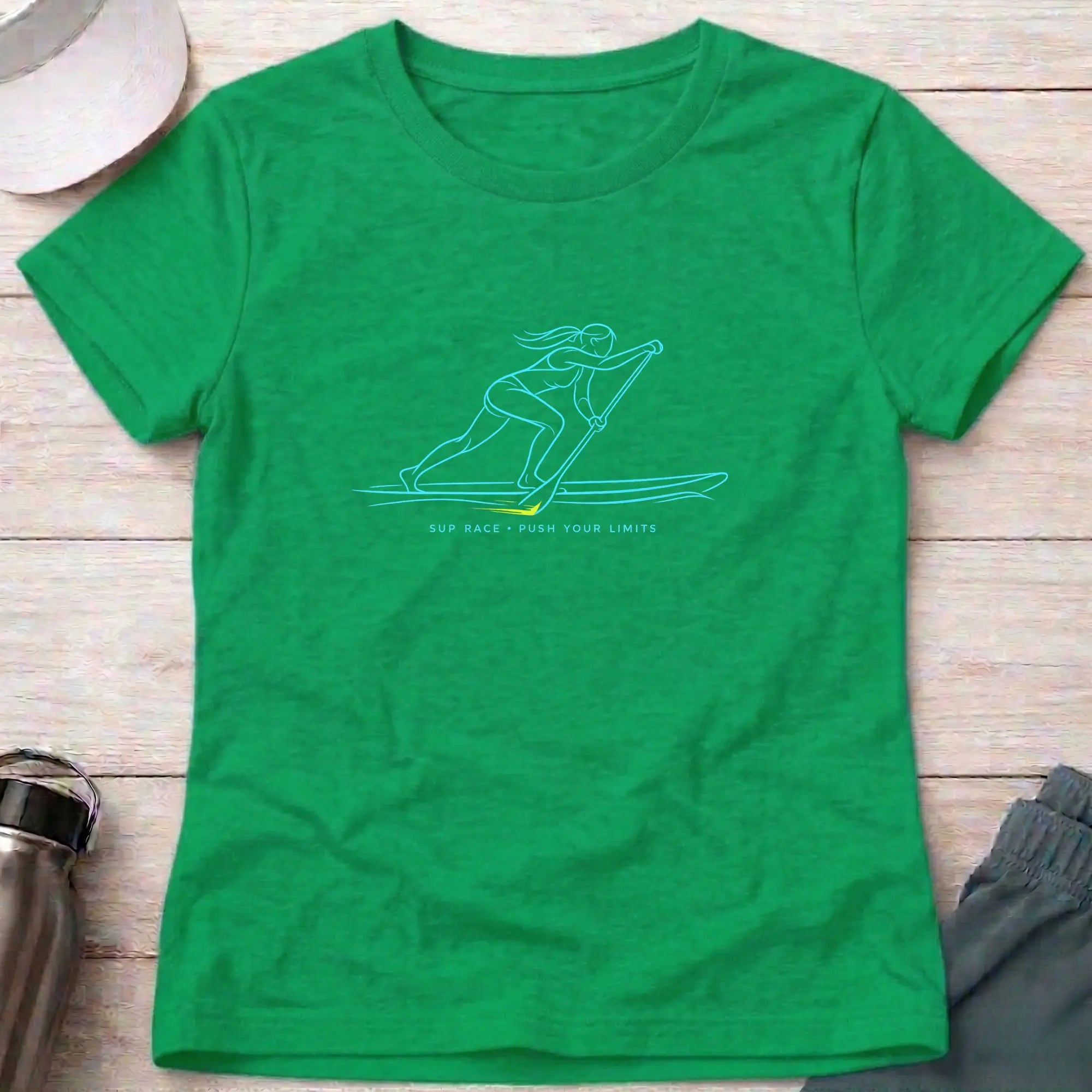 SUP. Push Your Limits. fitted T-Shirt Printify
