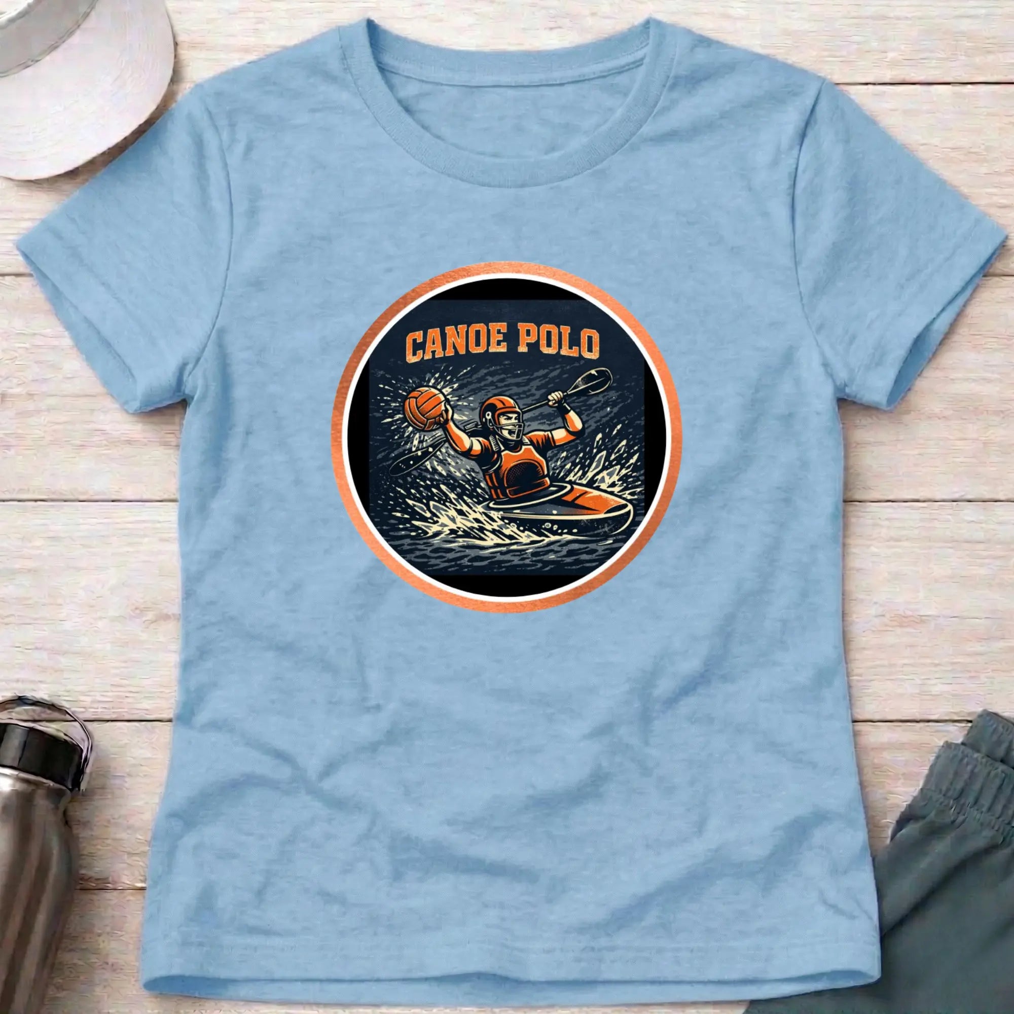 Canoe Polo Action female T-Shirt Printify