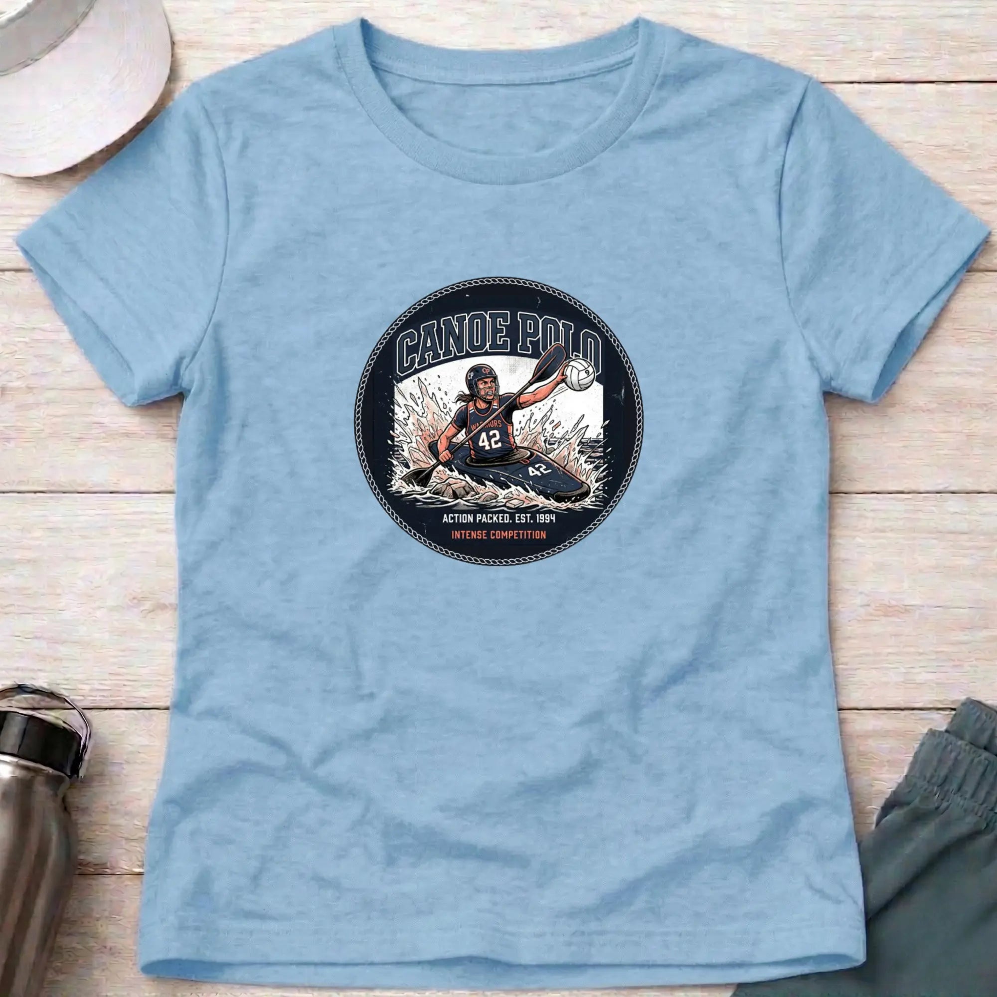 Canoe Polo. Action Packed. female T-Shirt Printify