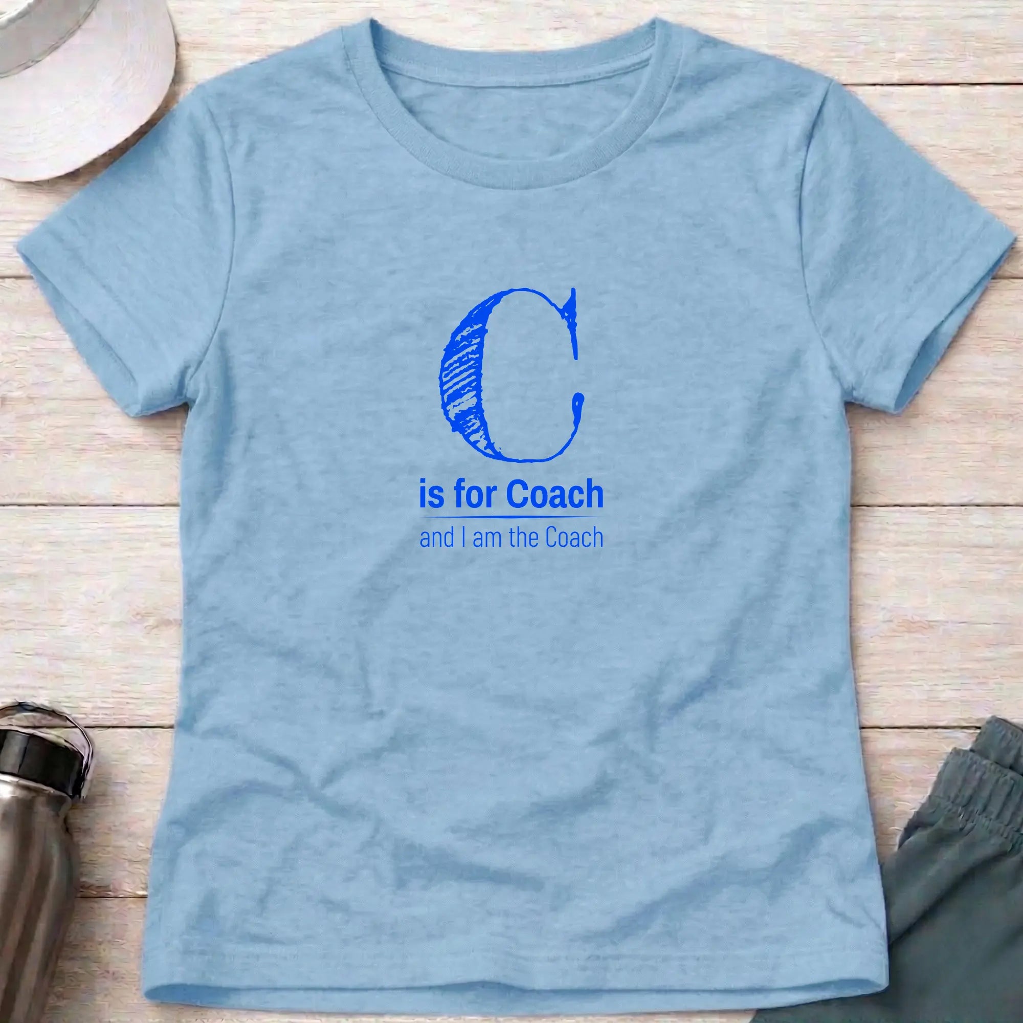C is for Coach. female instructor T-Shirt Printify