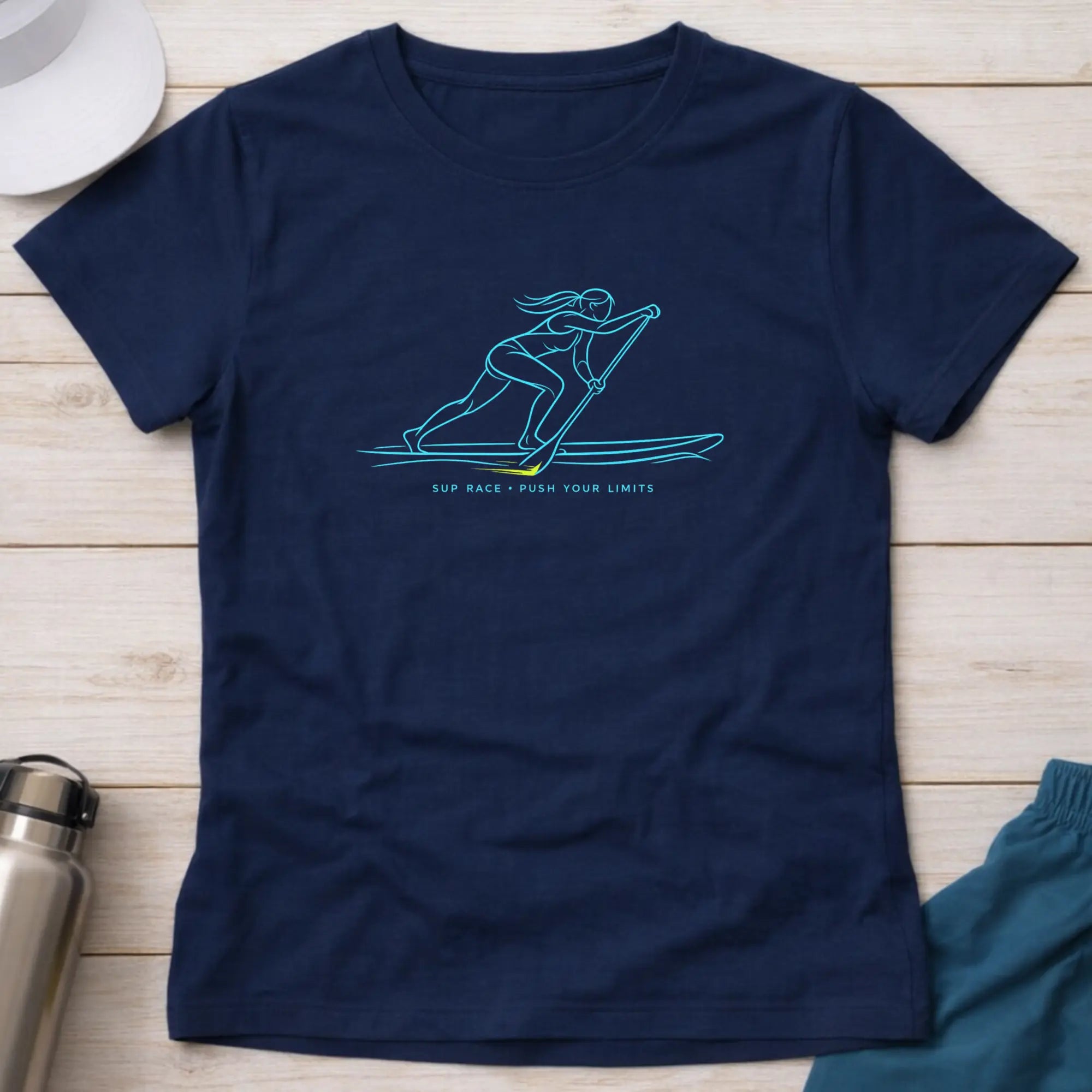 SUP. Push Your Limits. fitted T-Shirt Printify