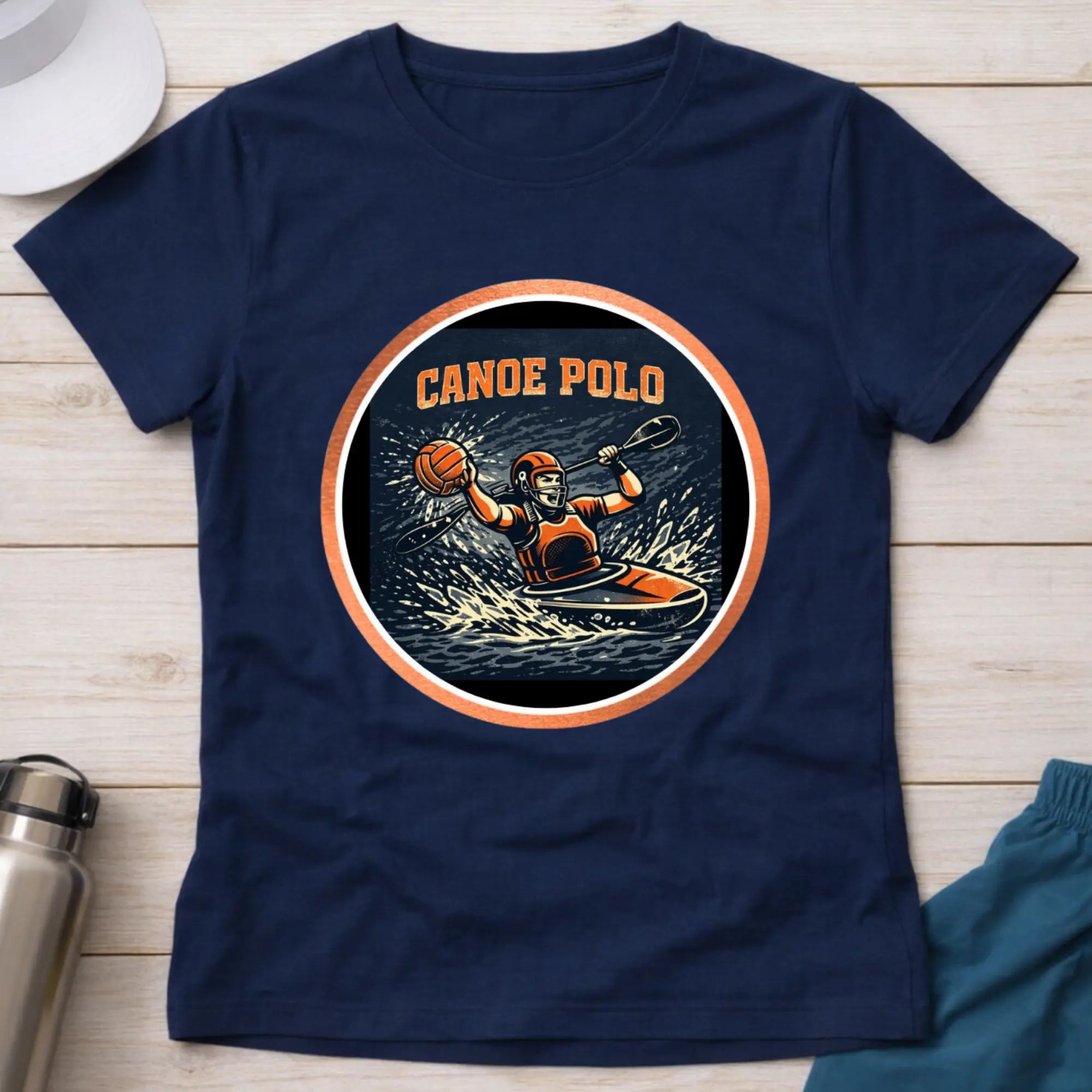 Canoe Polo Action female T-Shirt Printify