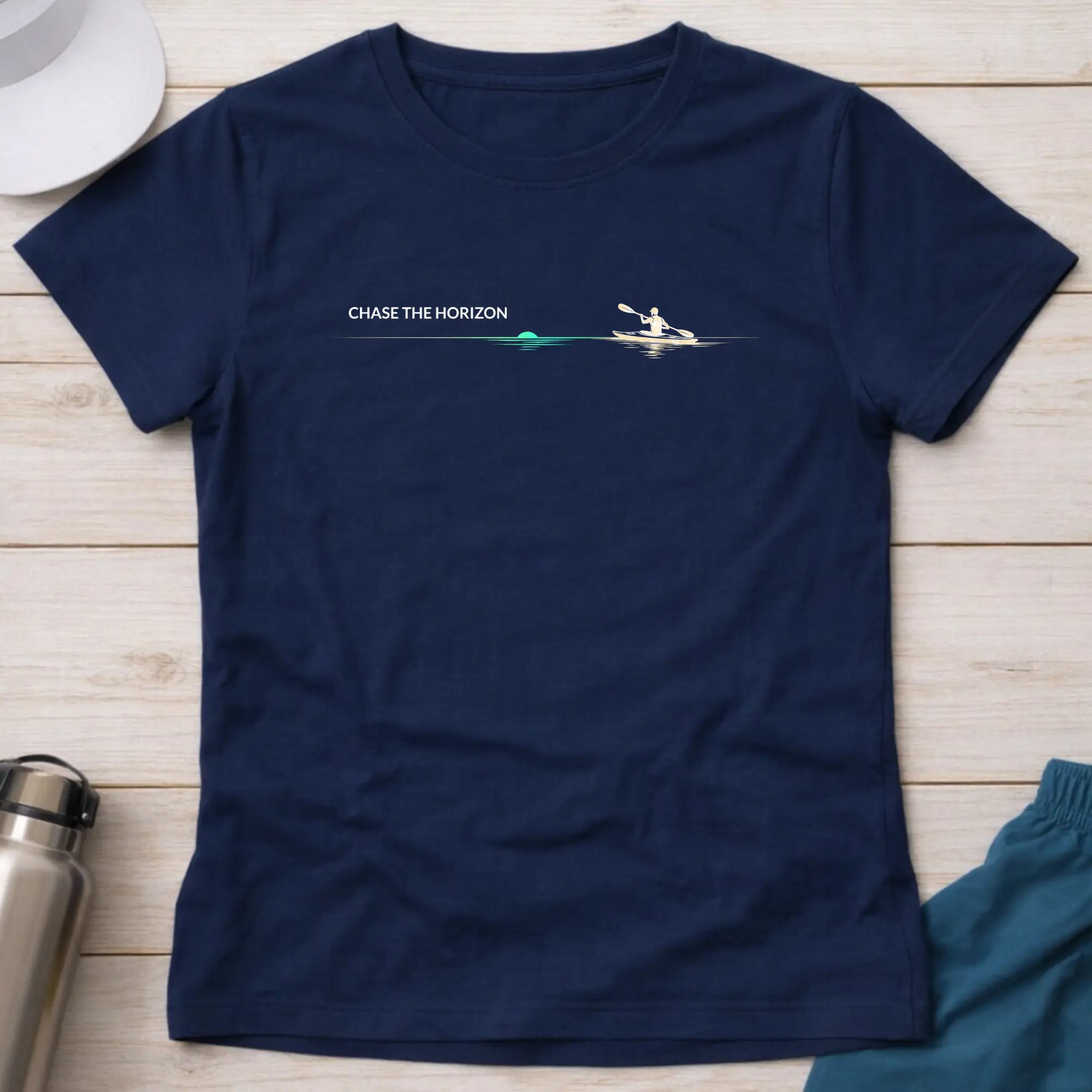 Chase The Horizon. Ocean Kayak Female Shirt Printify