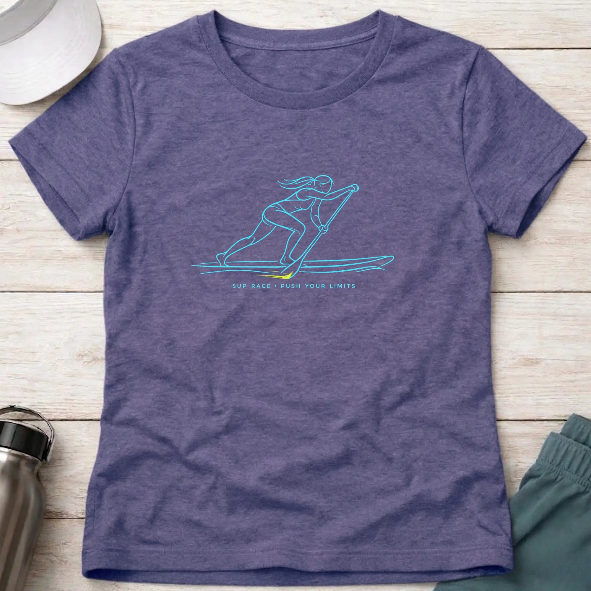 SUP. Push Your Limits. fitted T-Shirt Printify
