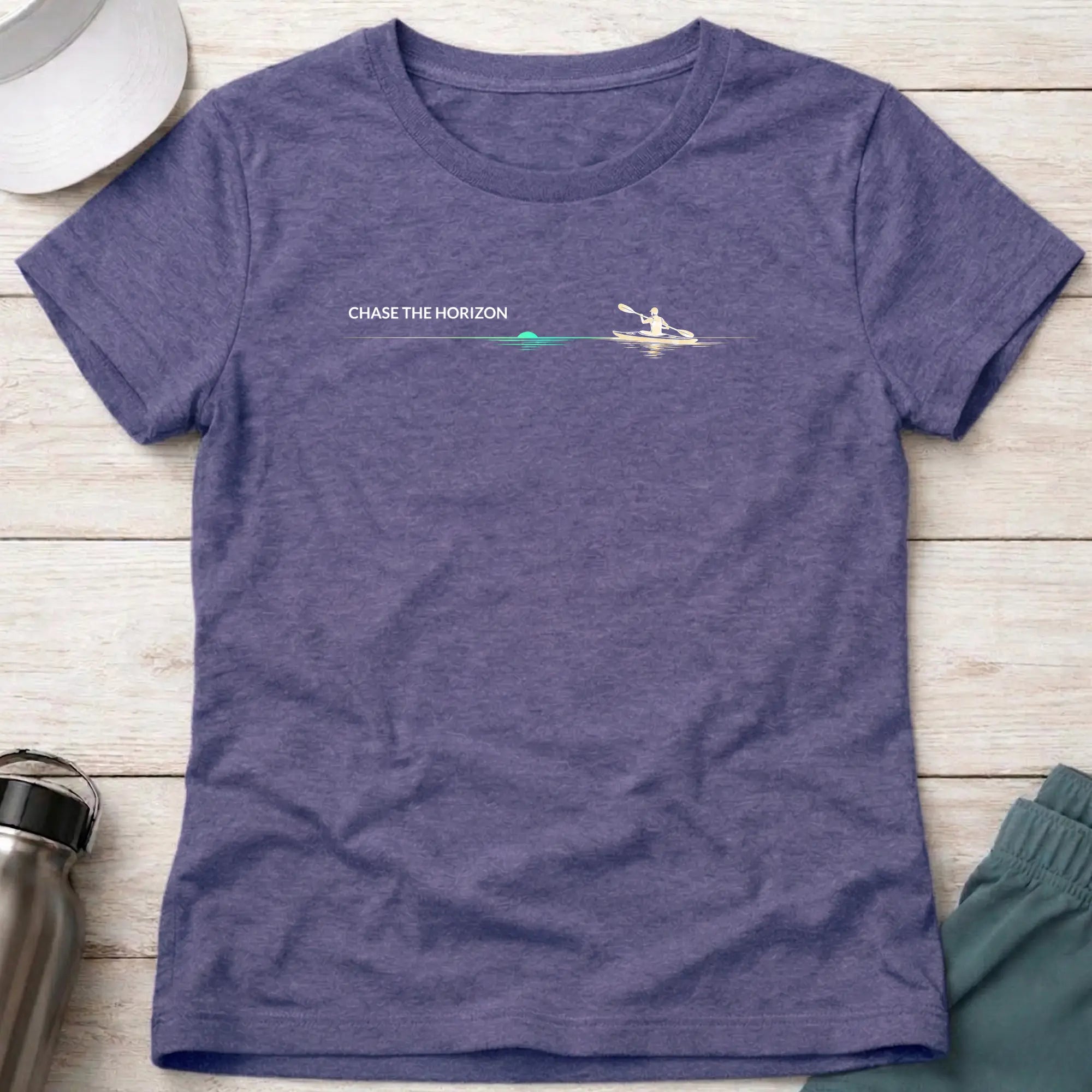 Chase The Horizon. Ocean Kayak Female Shirt Printify