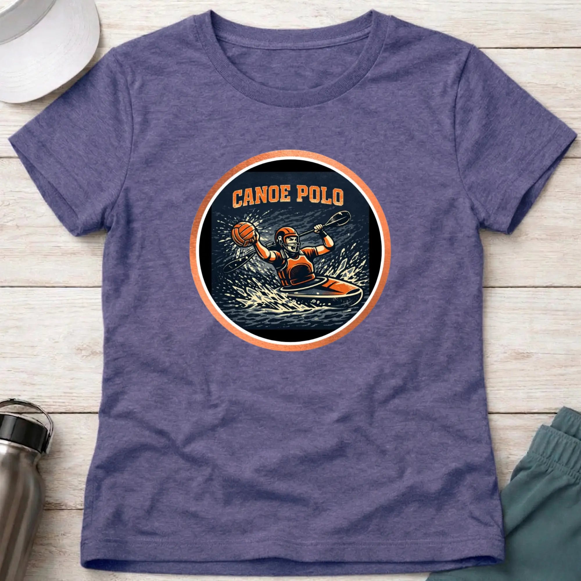 Canoe Polo Action female T-Shirt Printify