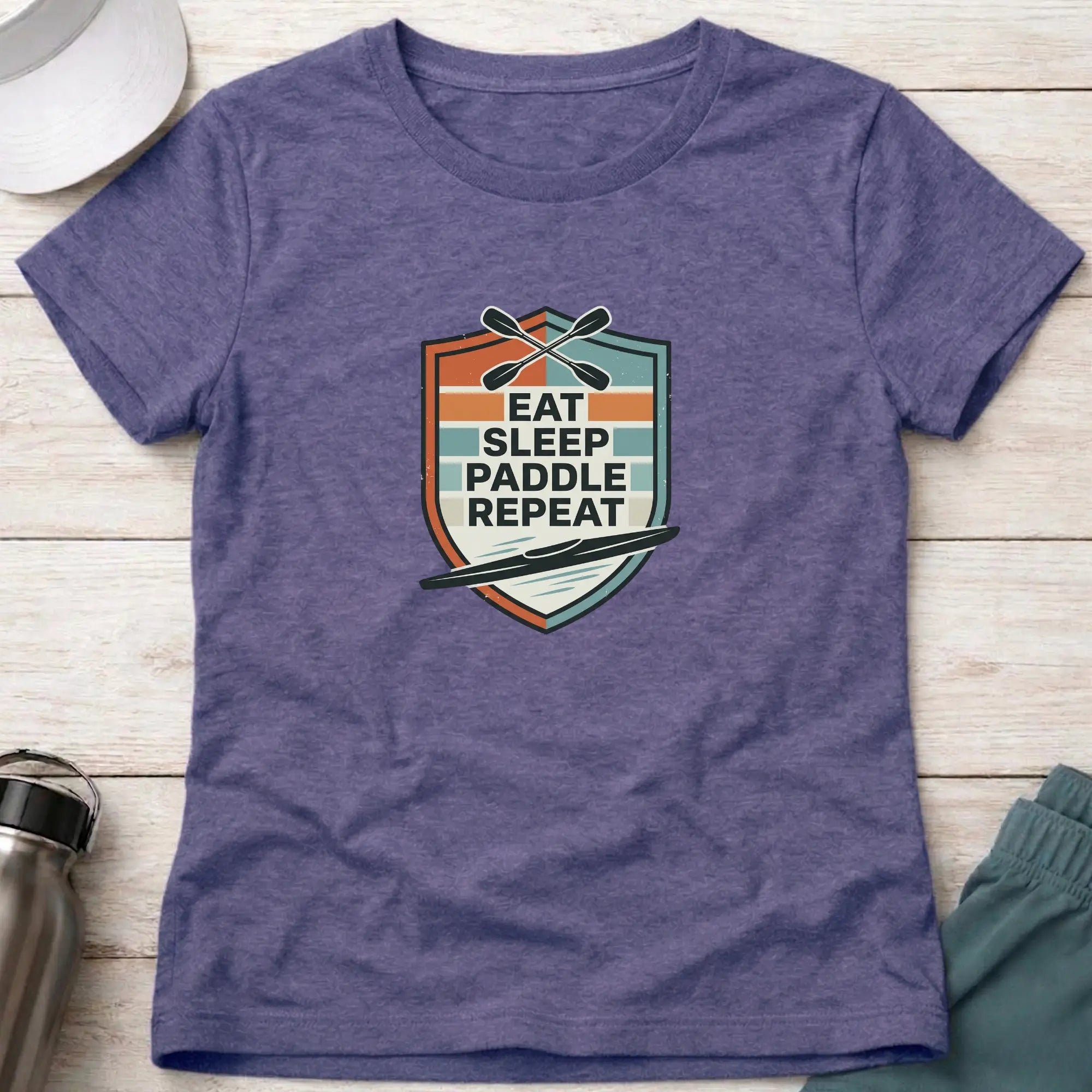 Drift Eat Sleep Paddle Repeat. K1 Fitted Tee Printify