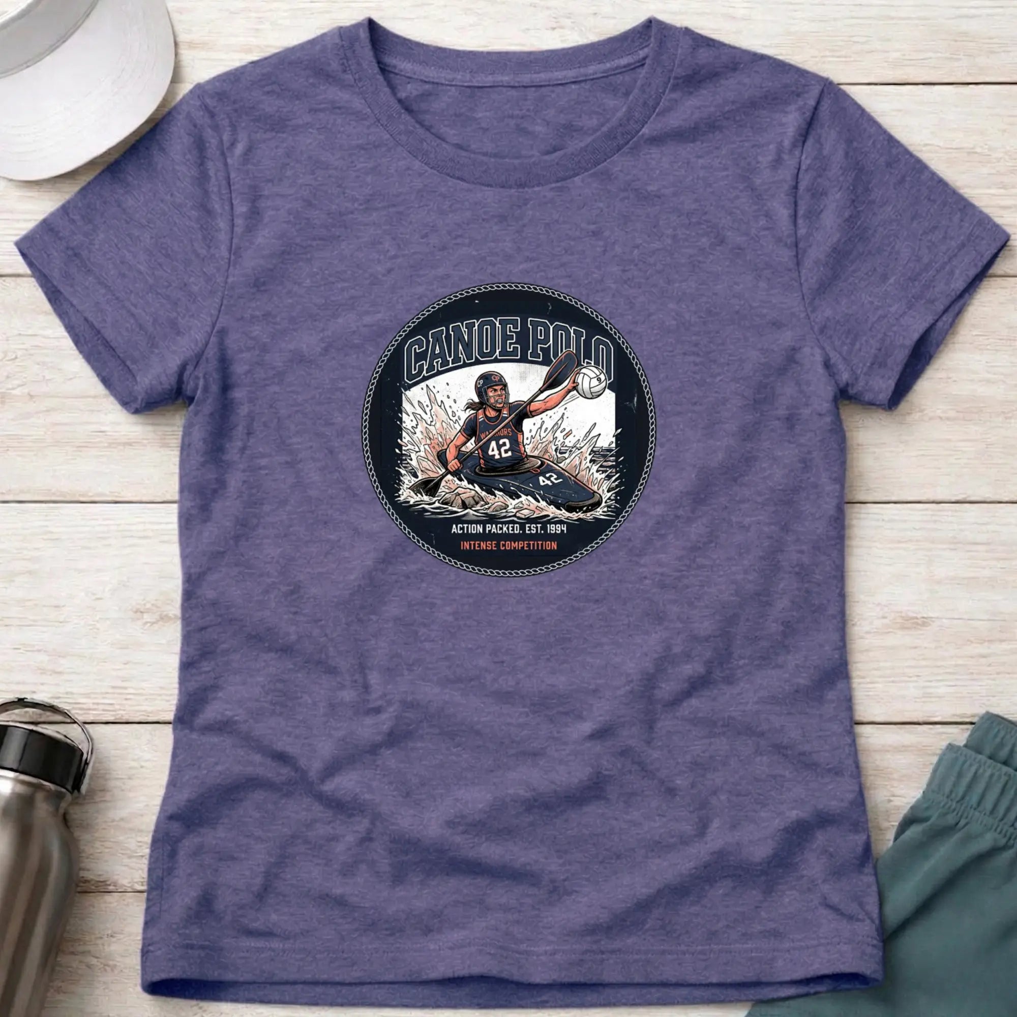 Canoe Polo. Action Packed. female T-Shirt Printify